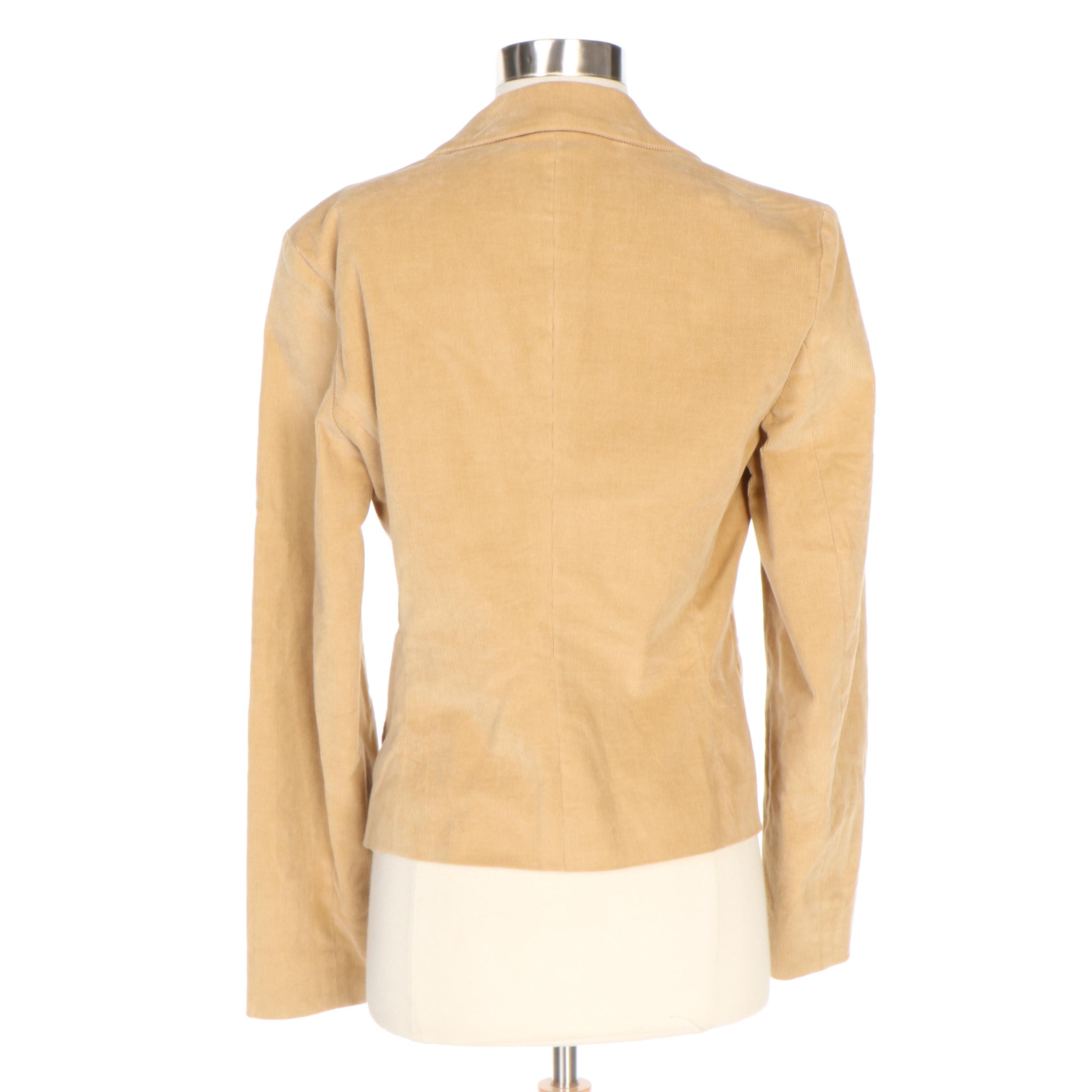 Tory Burch Tan Corduroy Jacket
