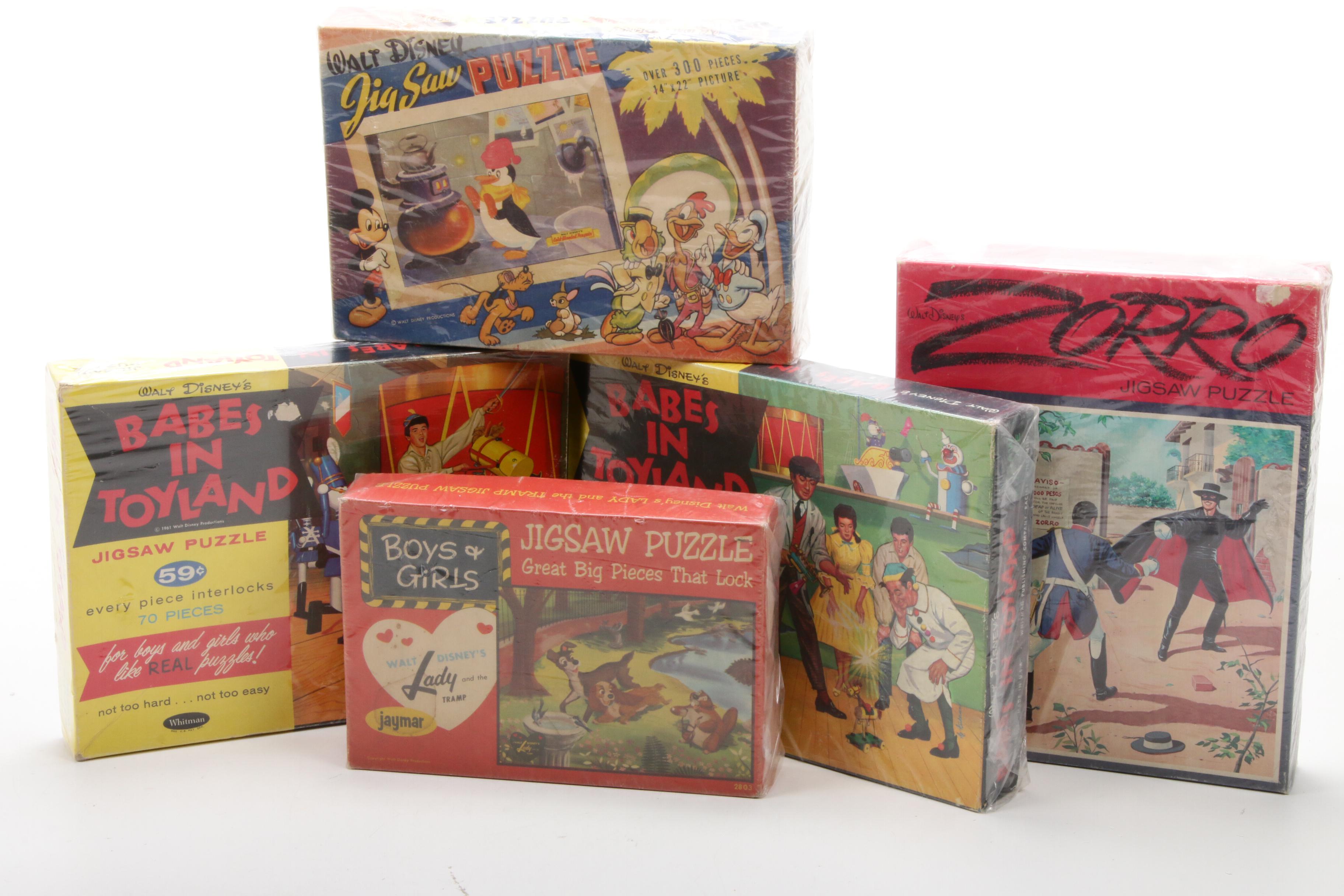 Walt Disney Jigsaw Puzzles, Vintage