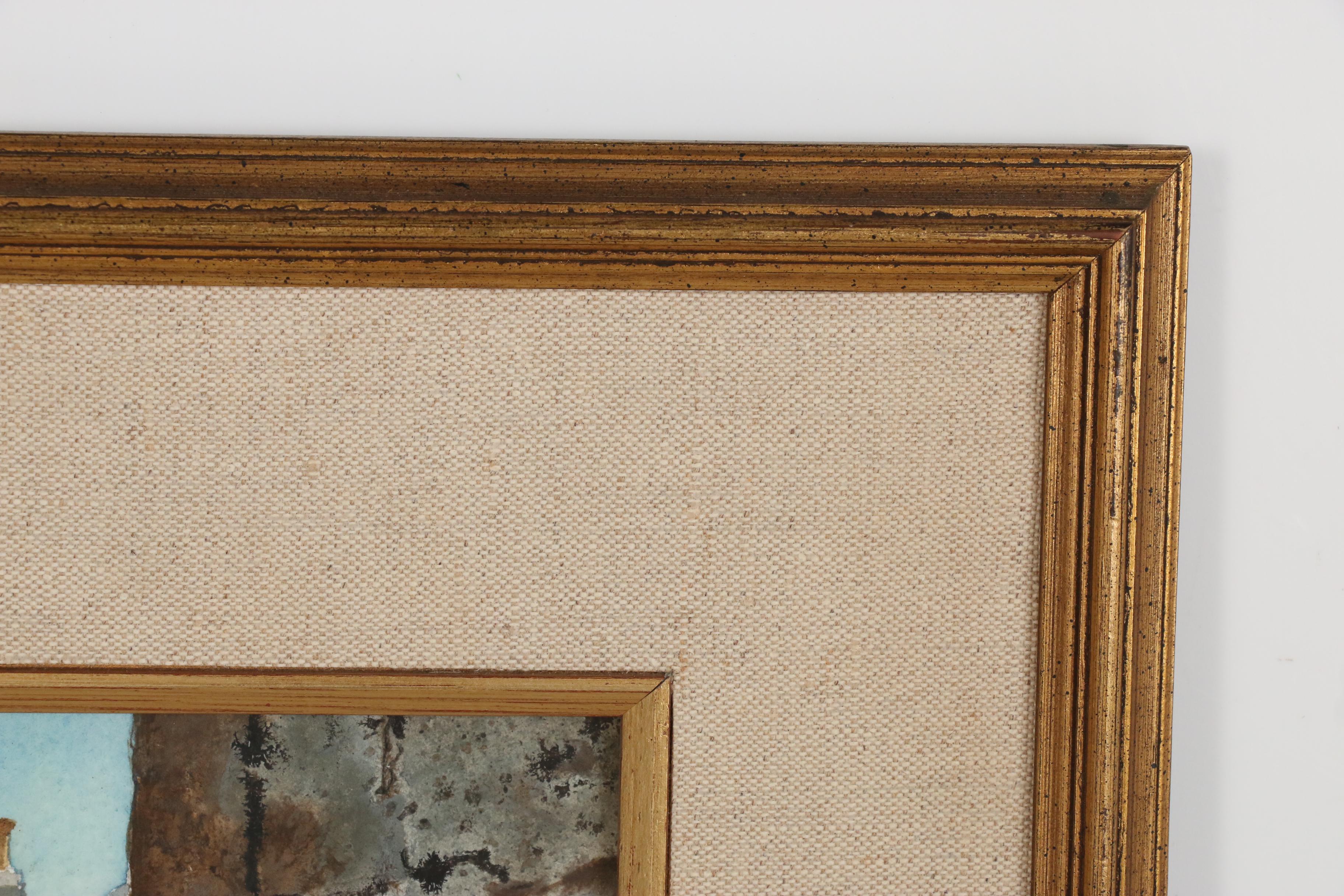 Henry Gasser Watercolor Painting "Old Paris Parking Lot"