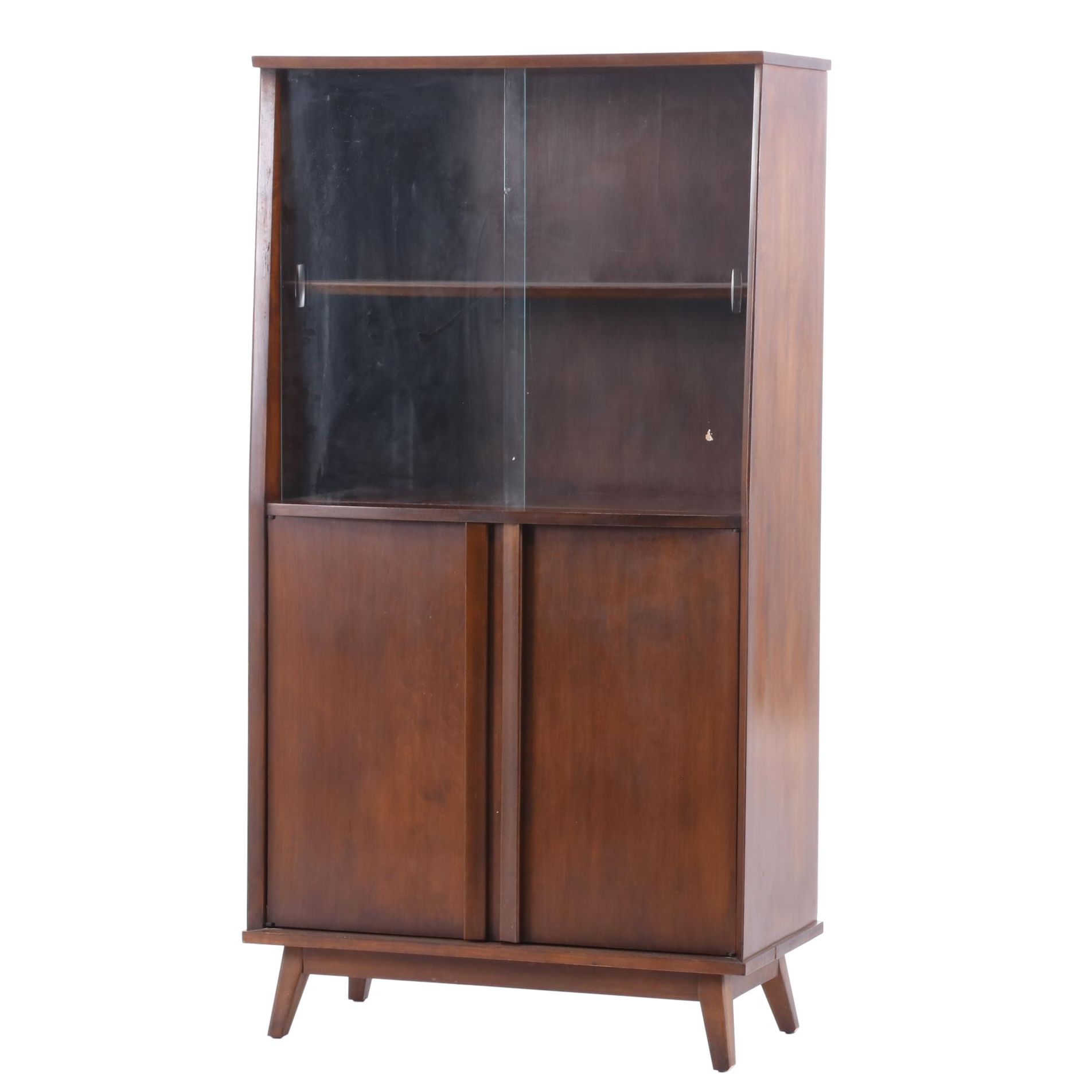 Mid Century Modern Birch China Cabinet