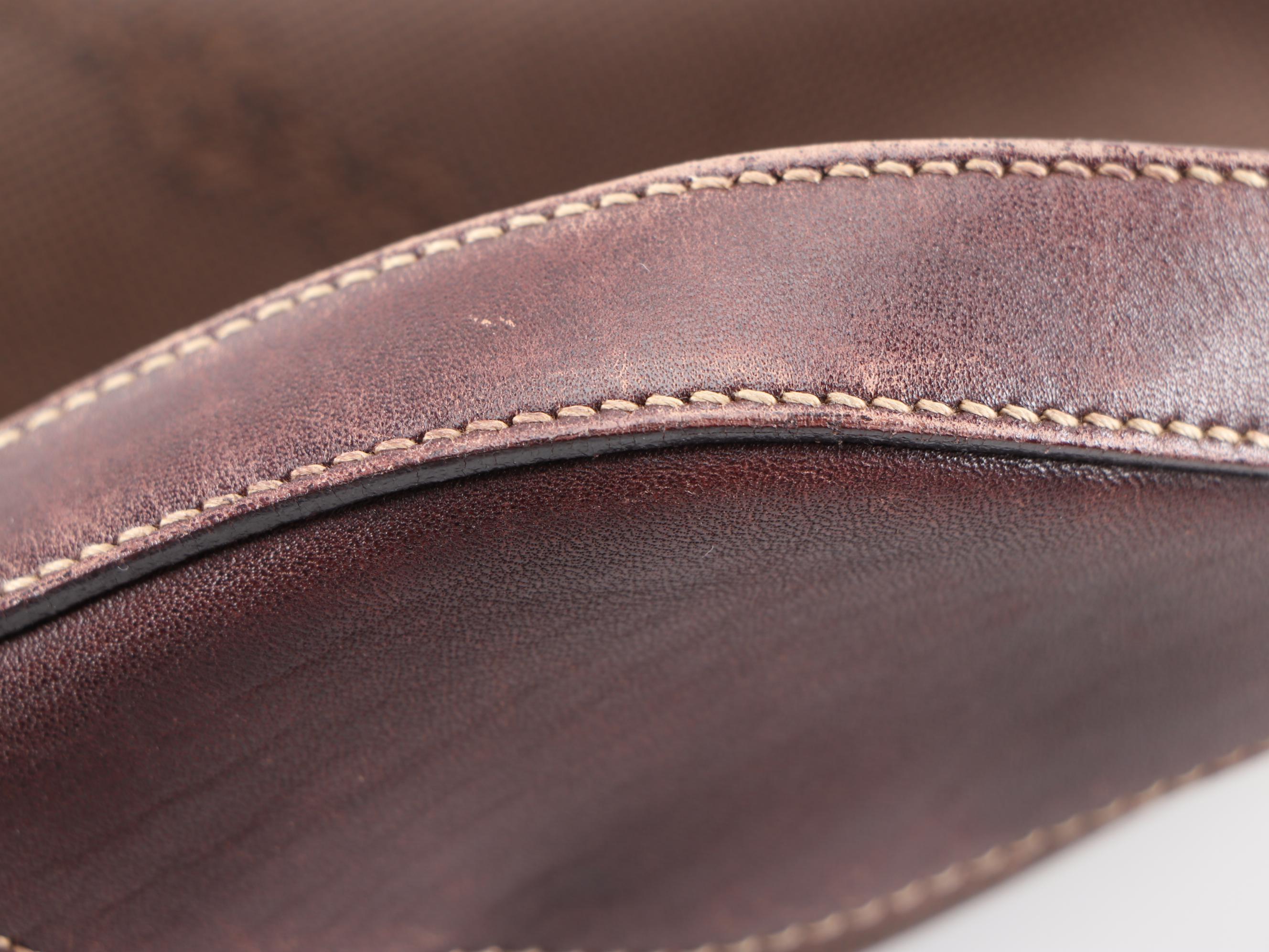 Prada Hobo Bag in Brown Canapa Canvas and Leather