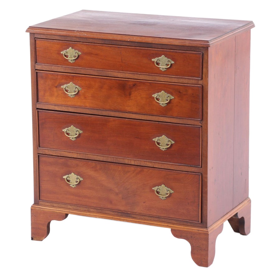 Small George III Style Mahogany Chest of Drawers, 20th Century