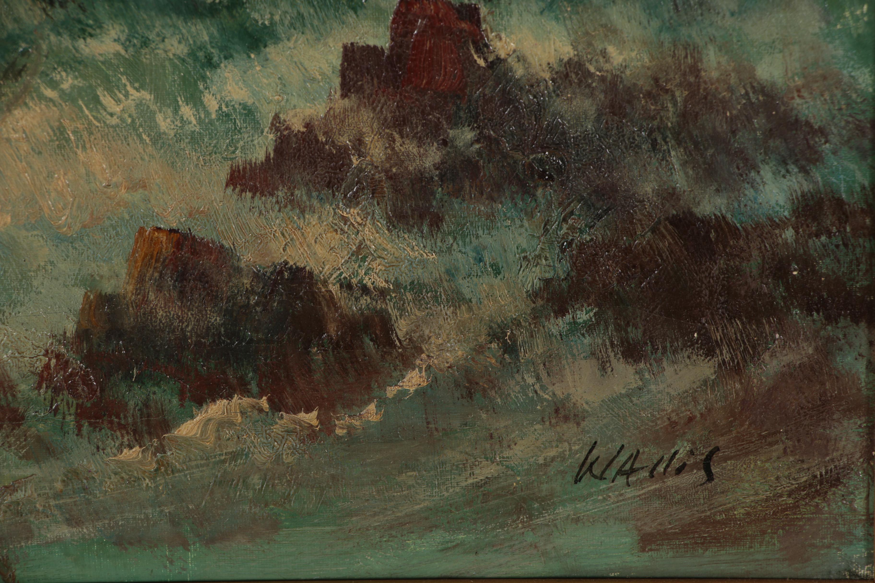 Frank Wallis Seascape Oil Painting