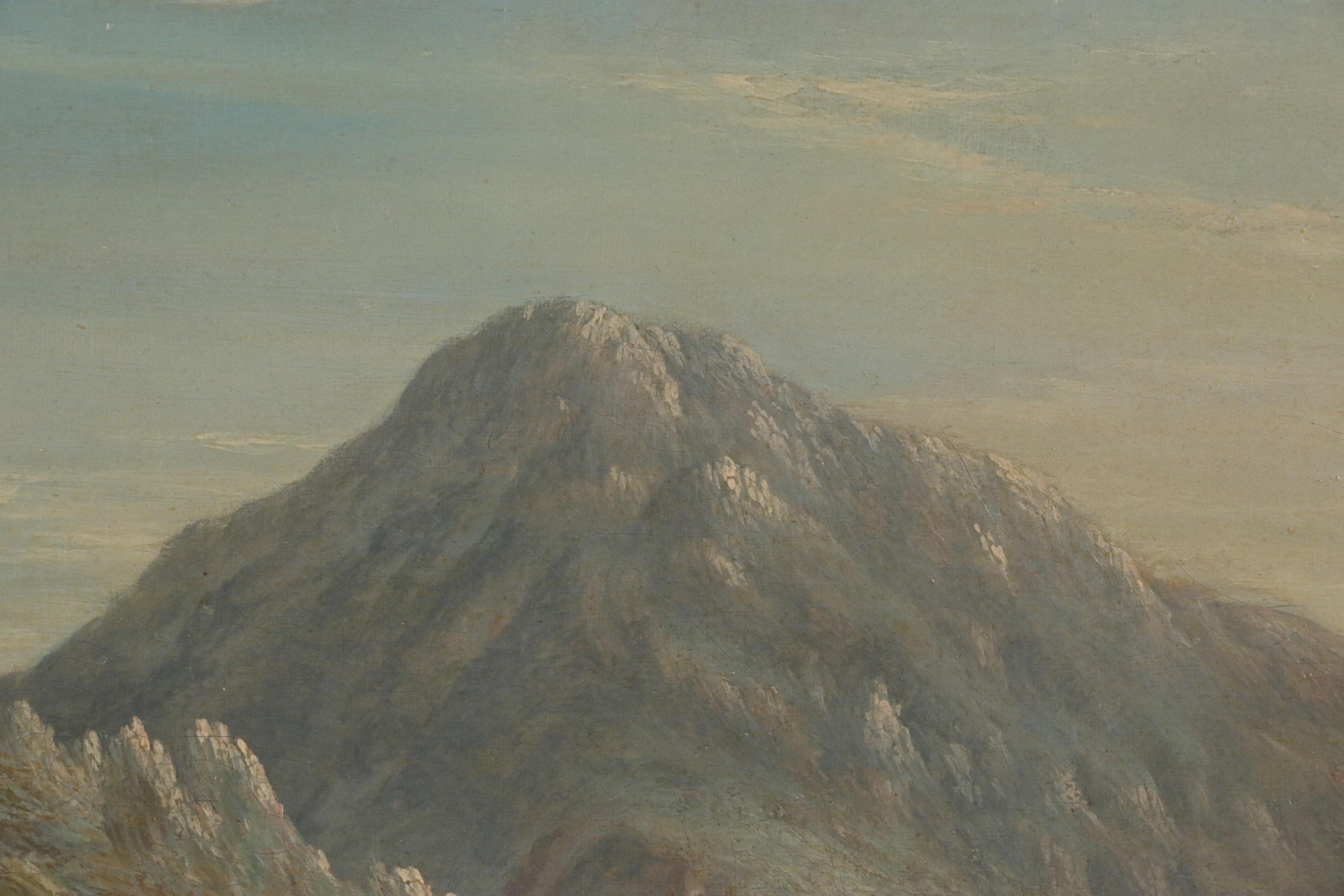 Romantic School Landscape Oil Painting Attributed to T. Lawley