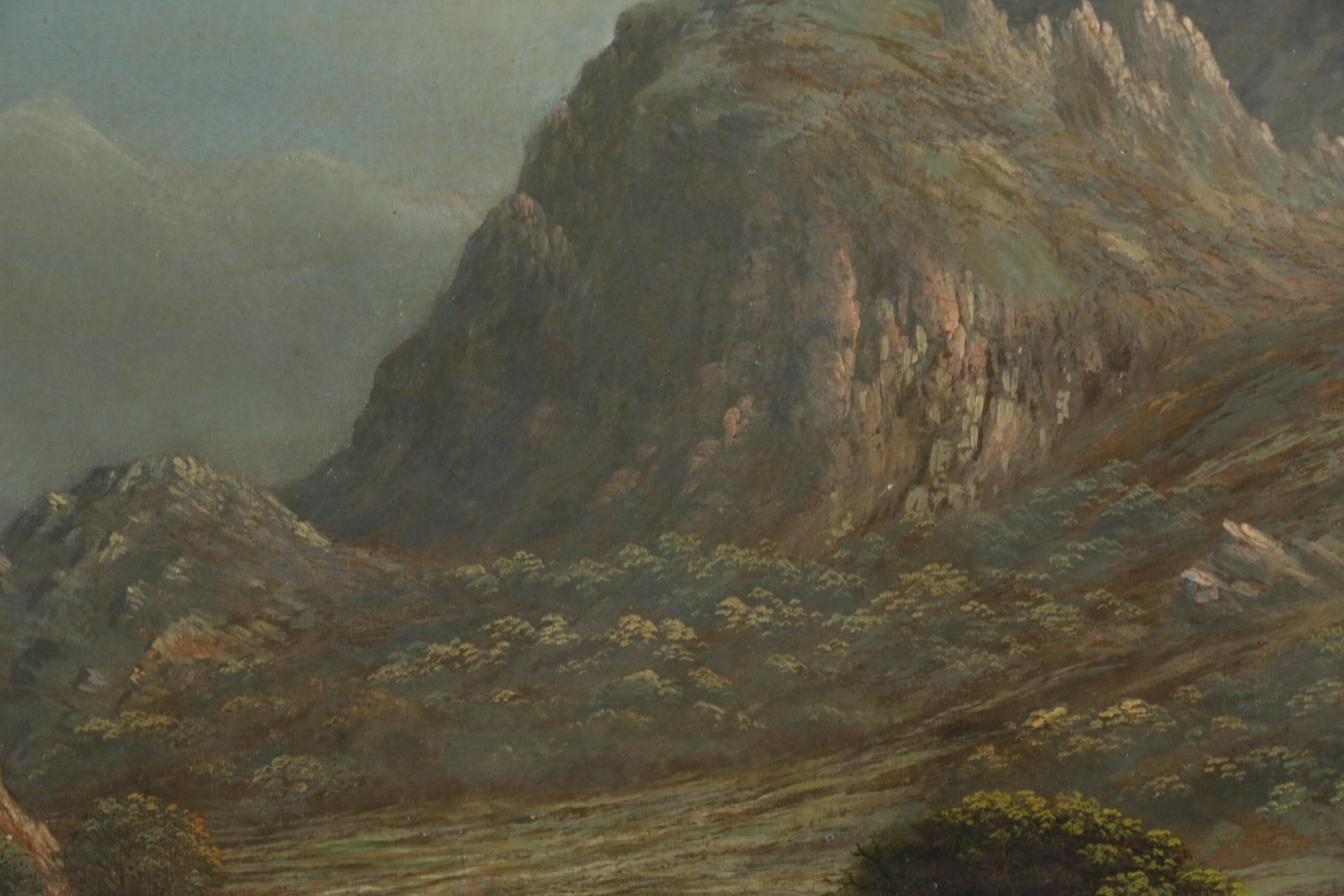 Romantic School Landscape Oil Painting Attributed to T. Lawley