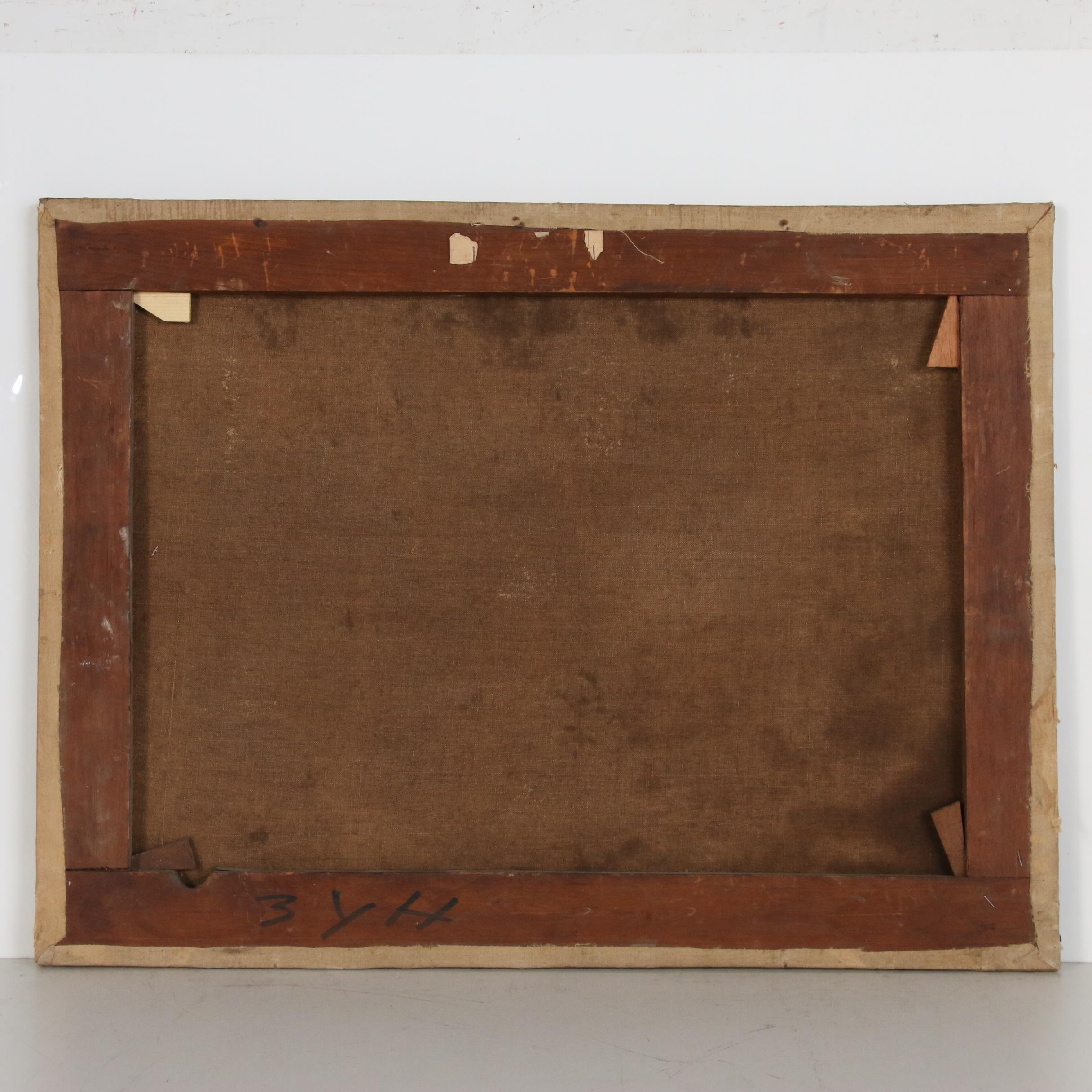 Romantic School Landscape Oil Painting Attributed to T. Lawley