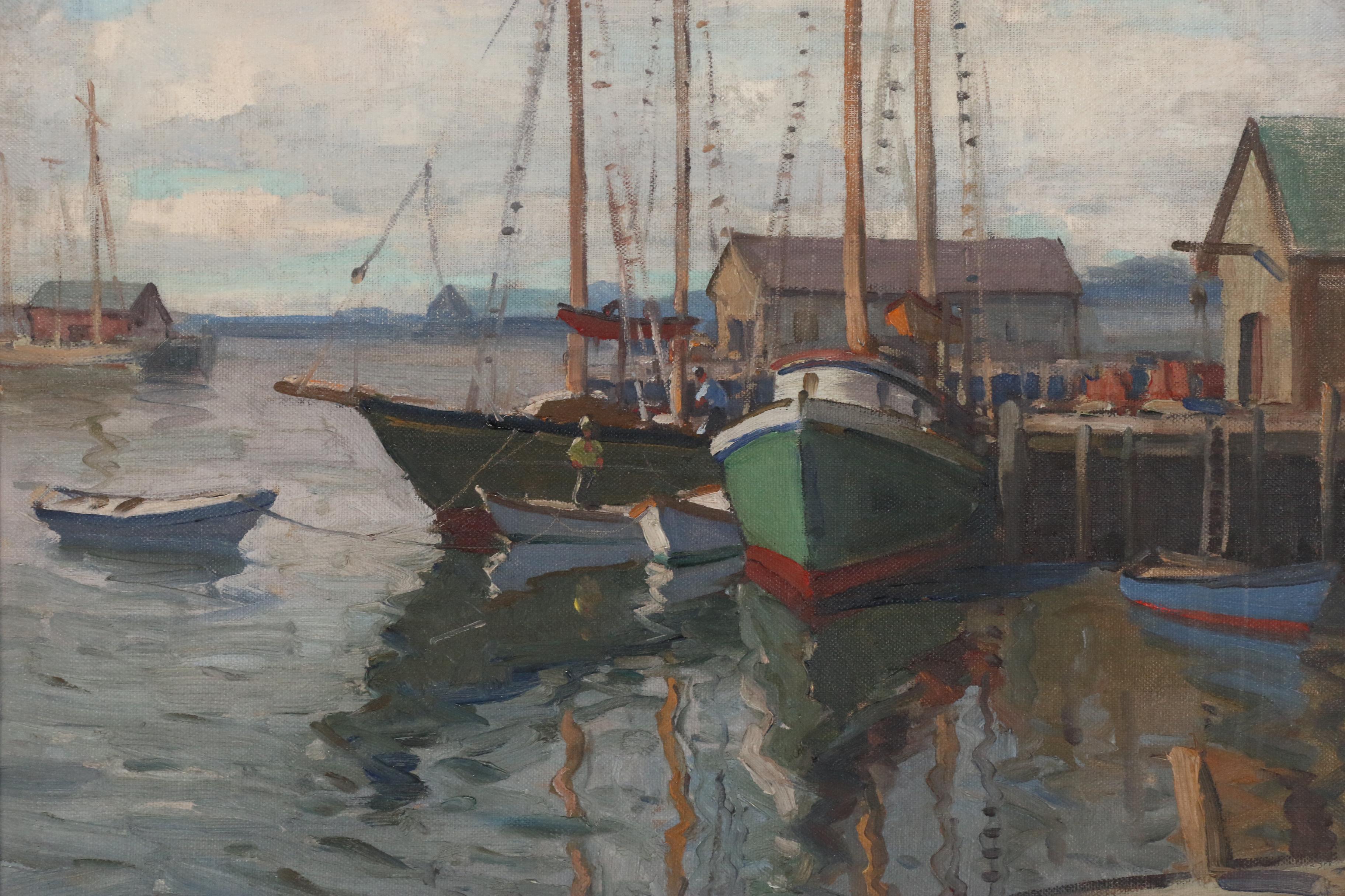 Gianni Cilfone Oil Painting "Gloucester Harbor"
