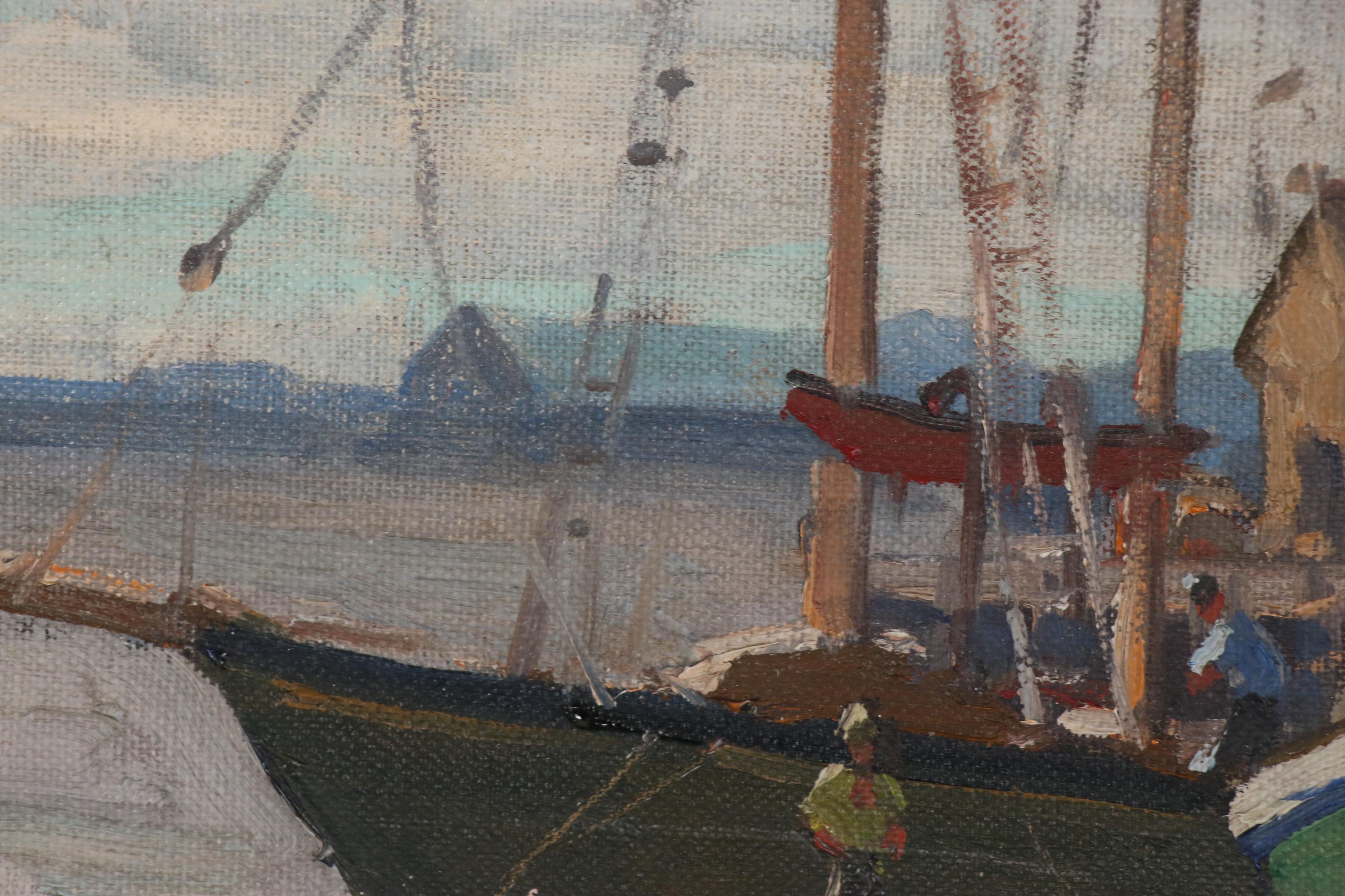 Gianni Cilfone Oil Painting "Gloucester Harbor"