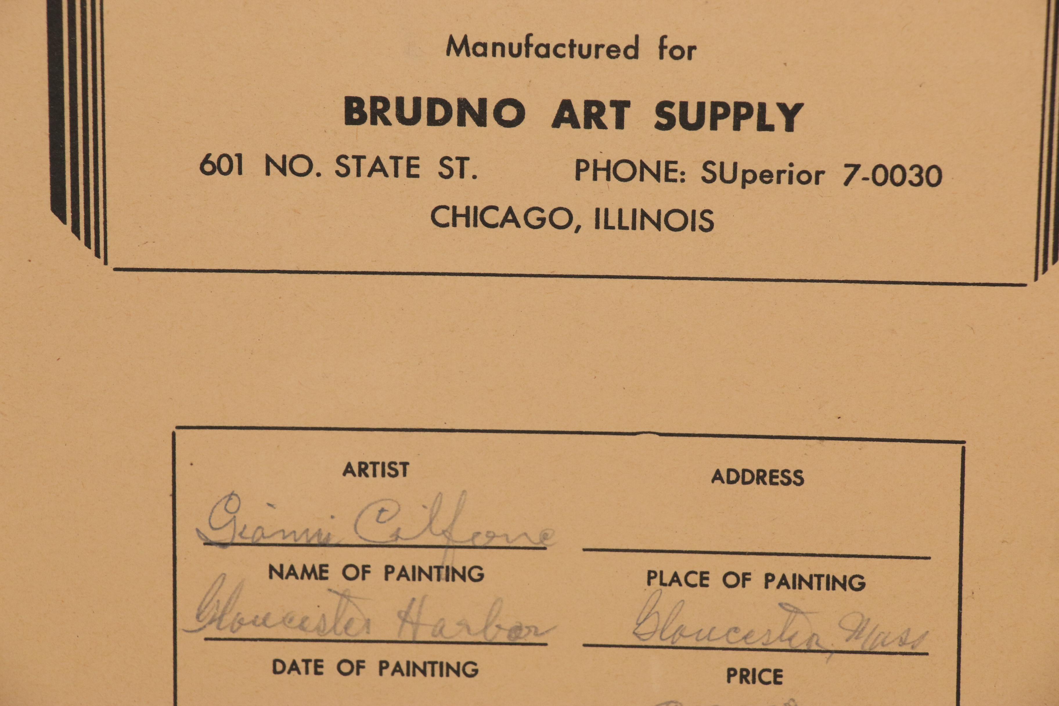 Gianni Cilfone Oil Painting "Gloucester Harbor"