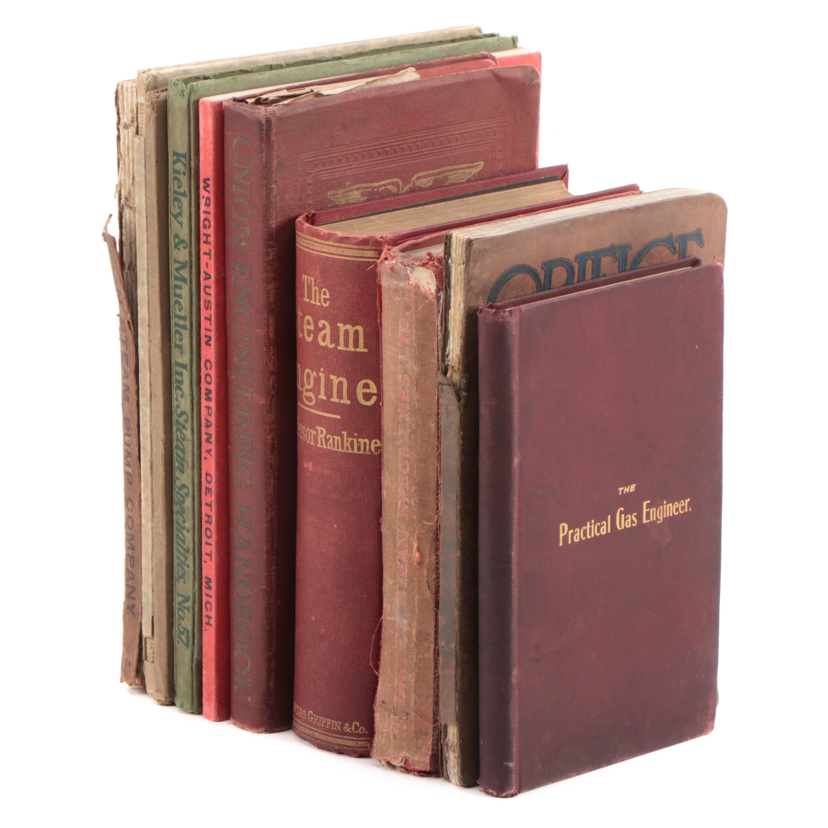 1891 "A Manual of the Steam Engine and Other Prime Movers" with Other Volumes