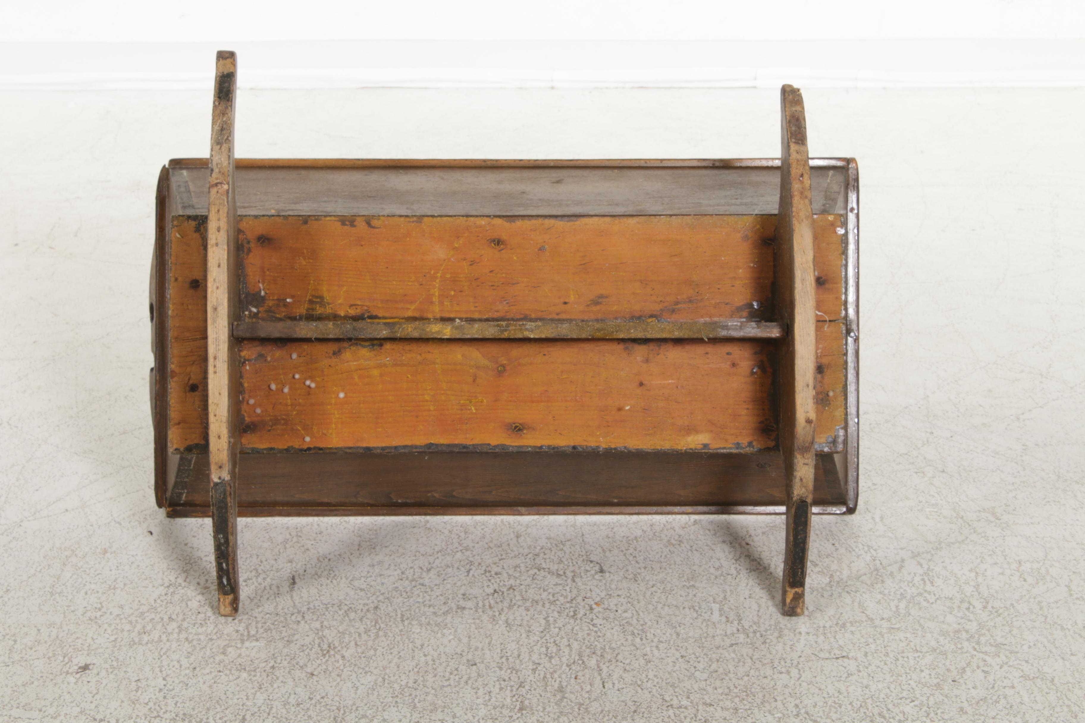American Primitive Pine Baby Cradle, 19th Century