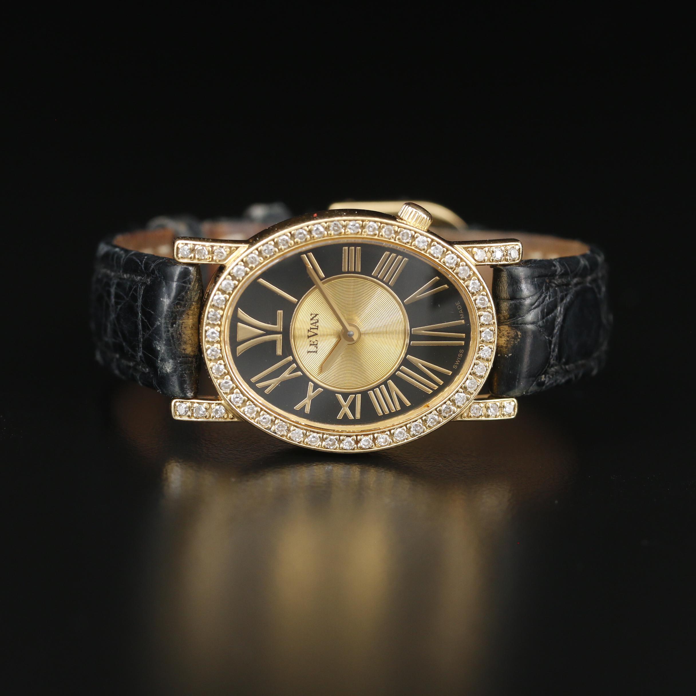 LeVian Centurion Limited Edition 18K Gold and Diamonds Quartz Watch