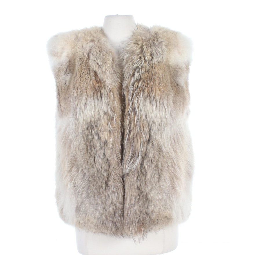Fox Fur Open Front Vest from The Fur Vault