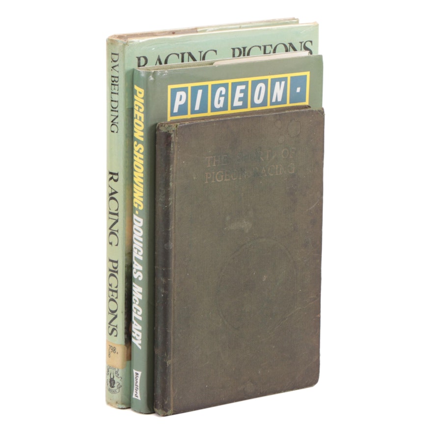 Pigeon Showing and Racing Books Featuring 1954 "The Sport of Pigeon Racing"