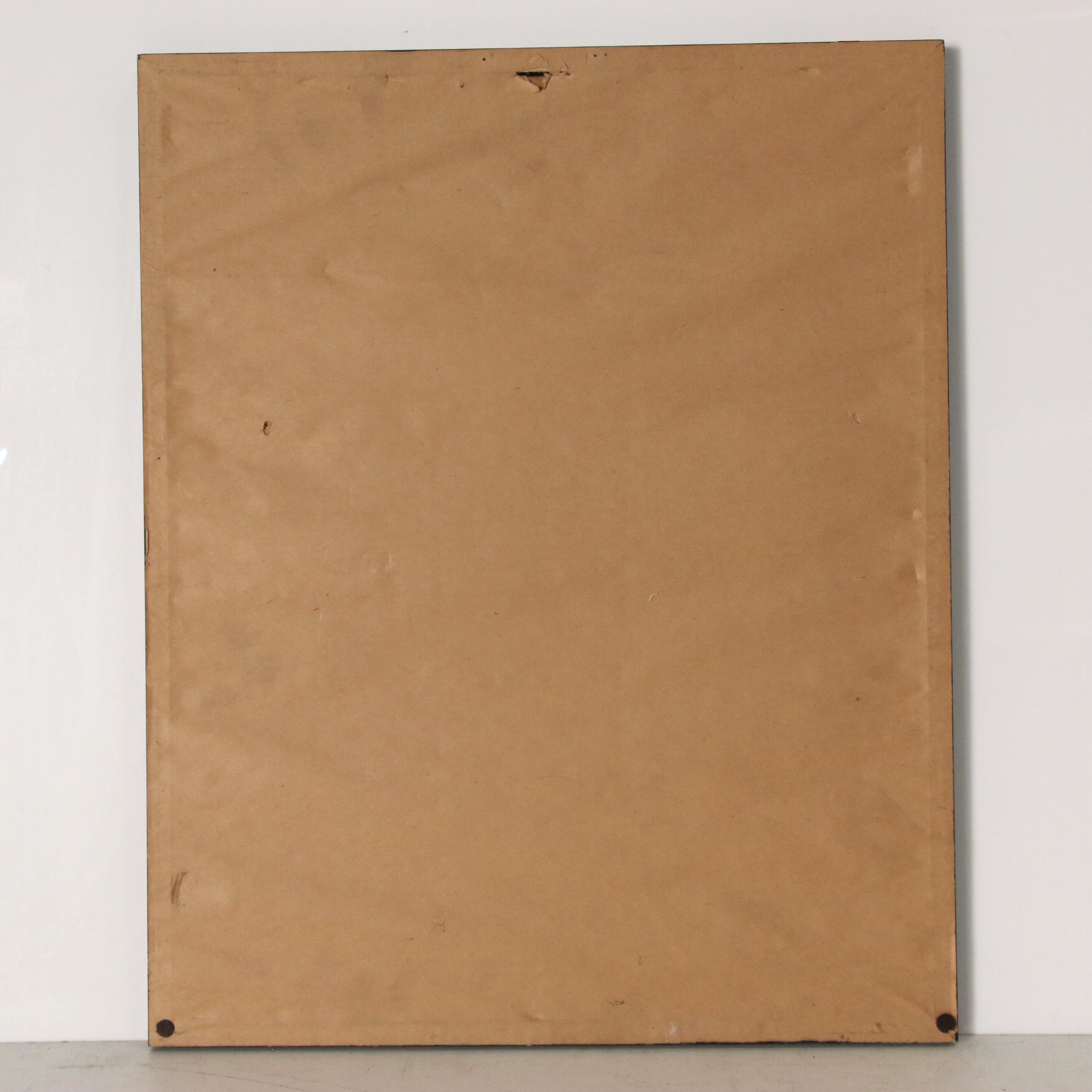 Pueblo of Zuni Mask Graphite Drawing, 1977