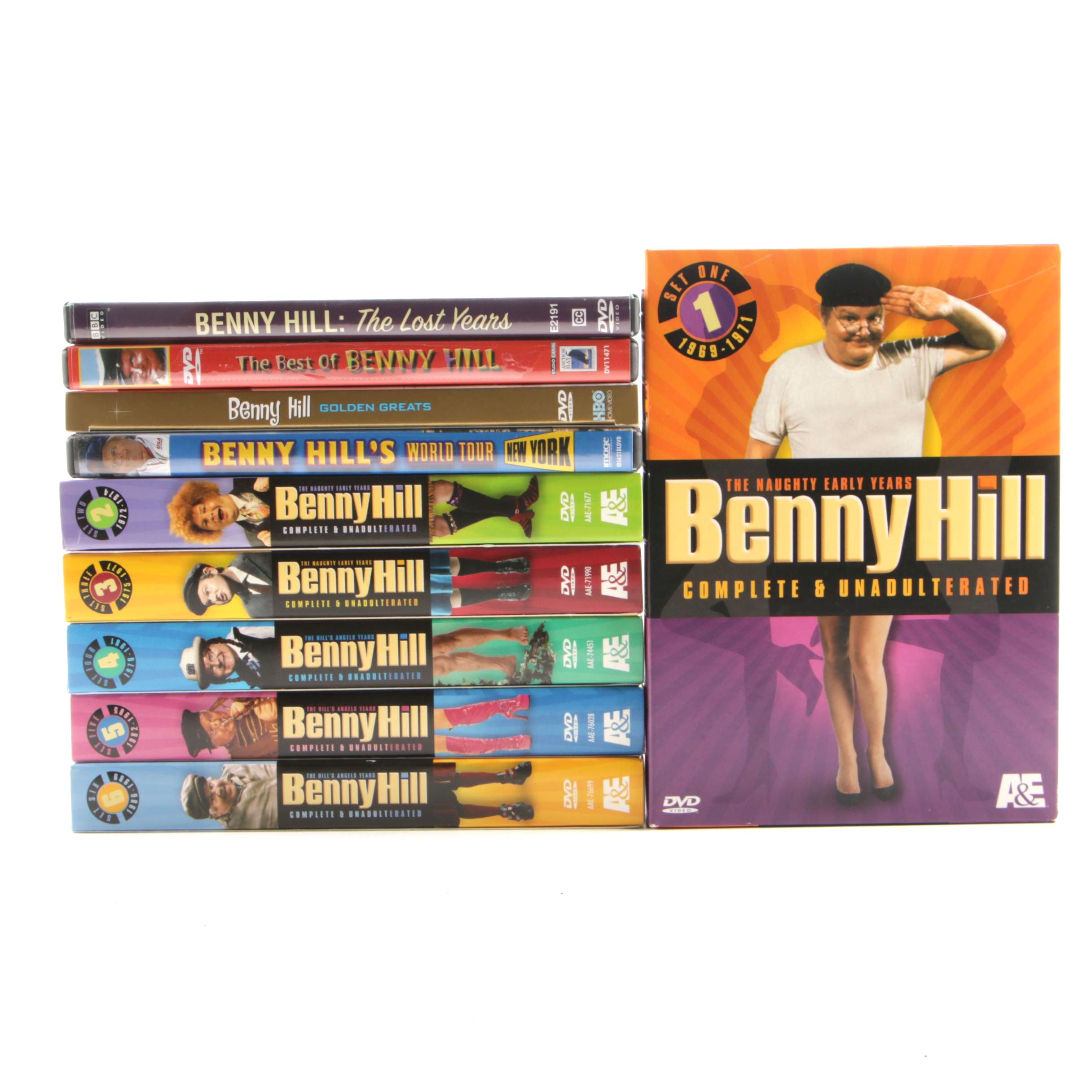 Benny Hill Complete Season DVDs with "The Lost Years" and More