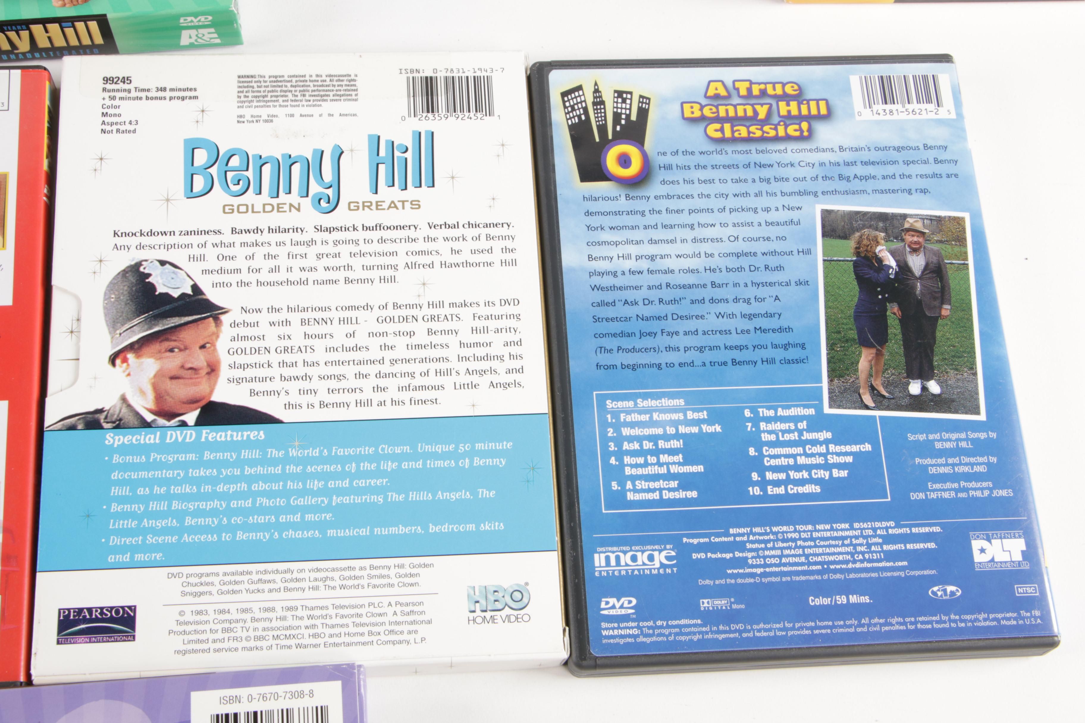 Benny Hill Complete Season DVDs with "The Lost Years" and More