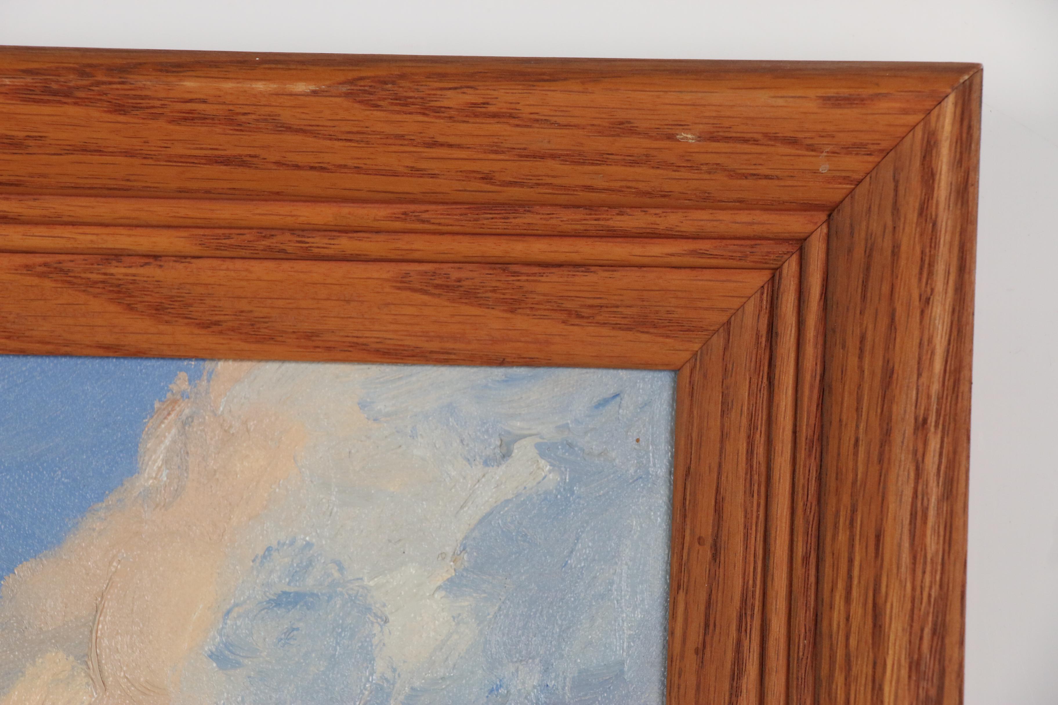 Leonard F. Dobratz Monument Valley Oil Painting "Cloudy Day", 20th Century