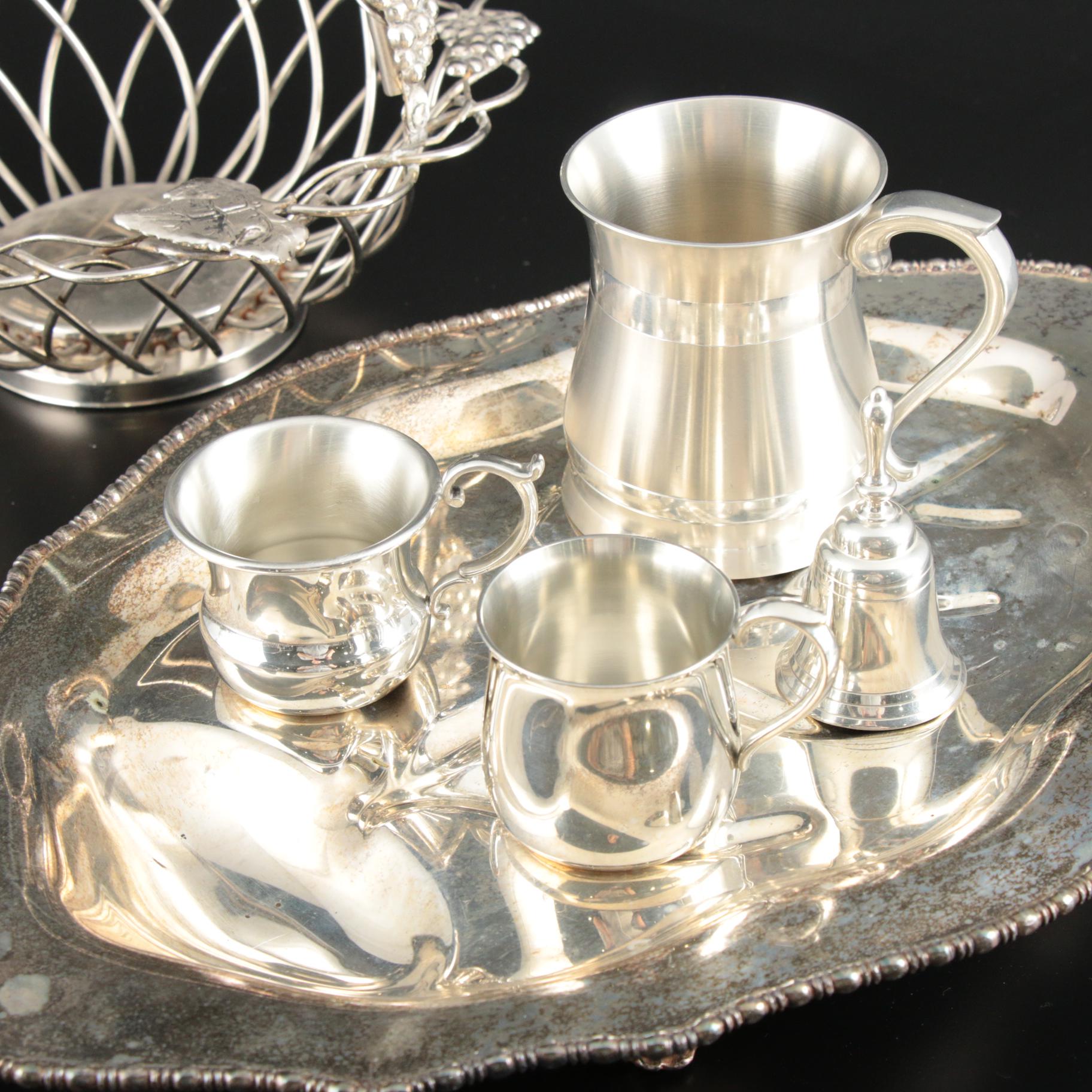 Godinger Silver Co. and Other Silver Plate and Metal Serveware
