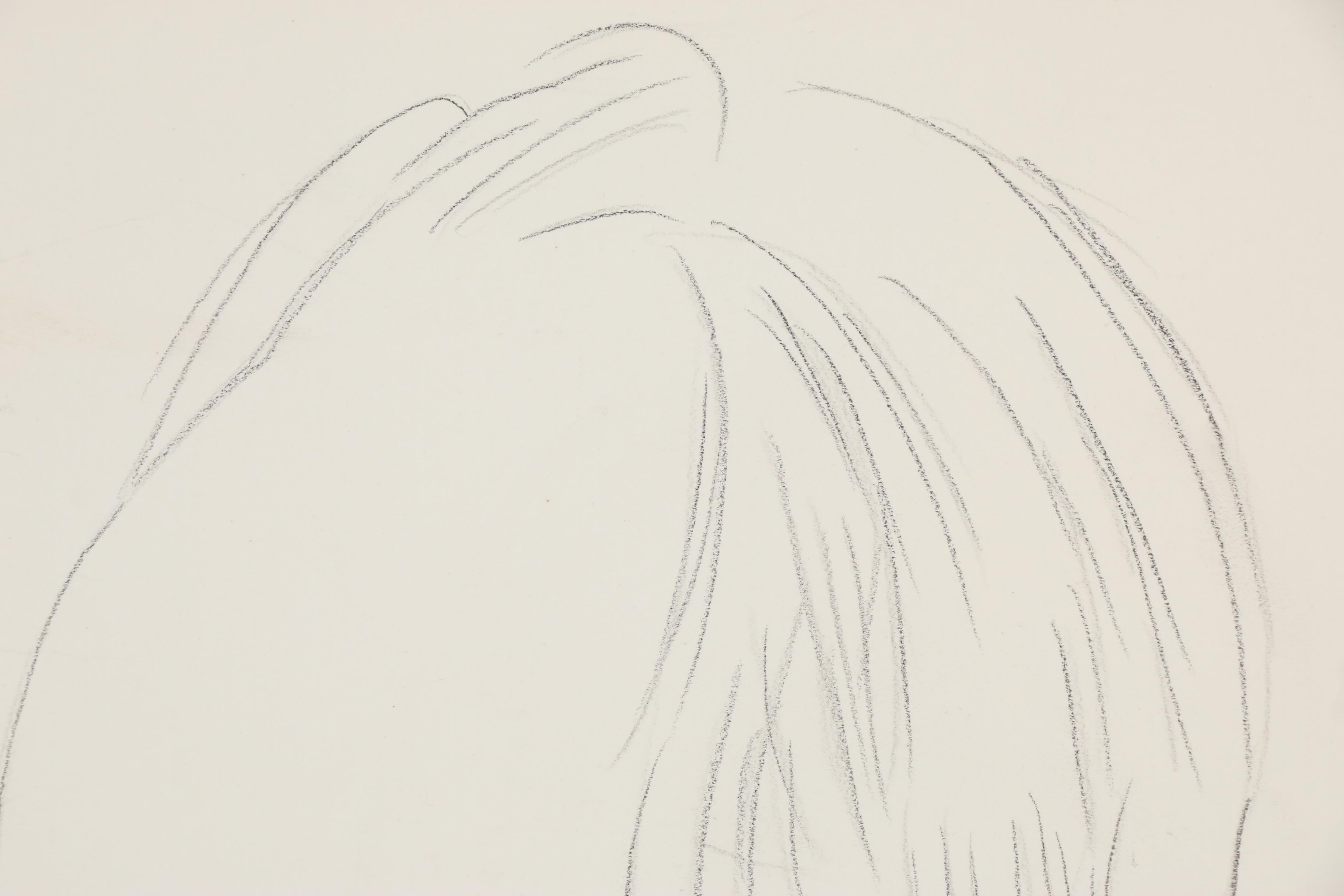 Julius Kroll Pastel Caricature Drawing "David Niven", Mid-20th Century