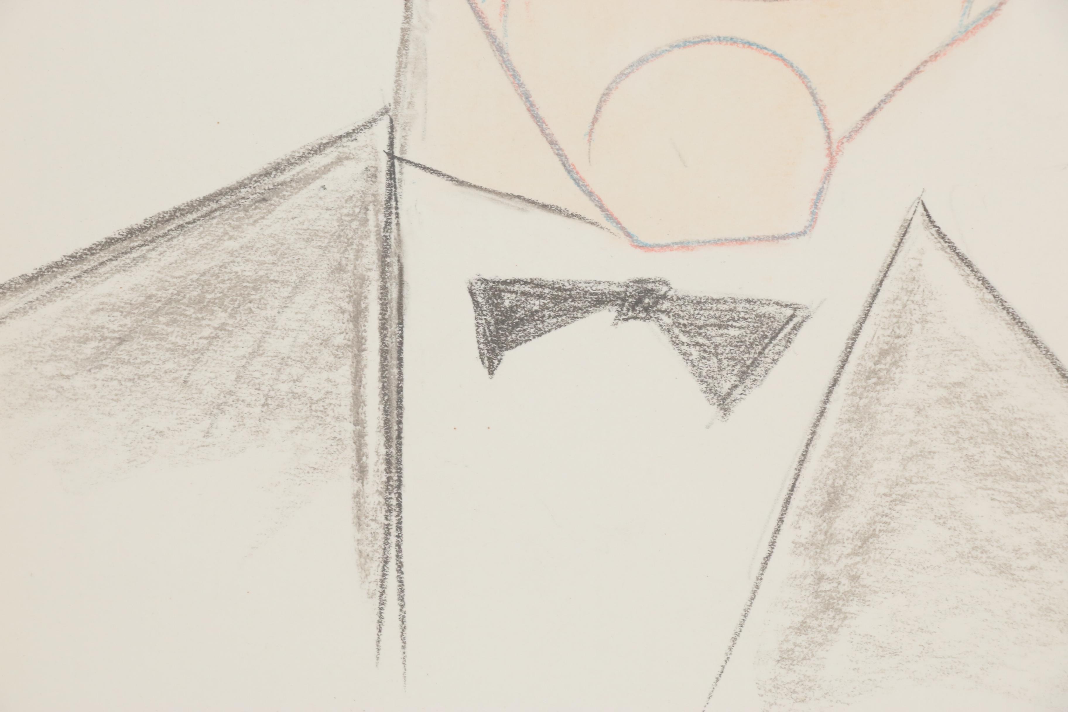 Julius Kroll Pastel Caricature Drawing "John Wayne", Mid-20th Century