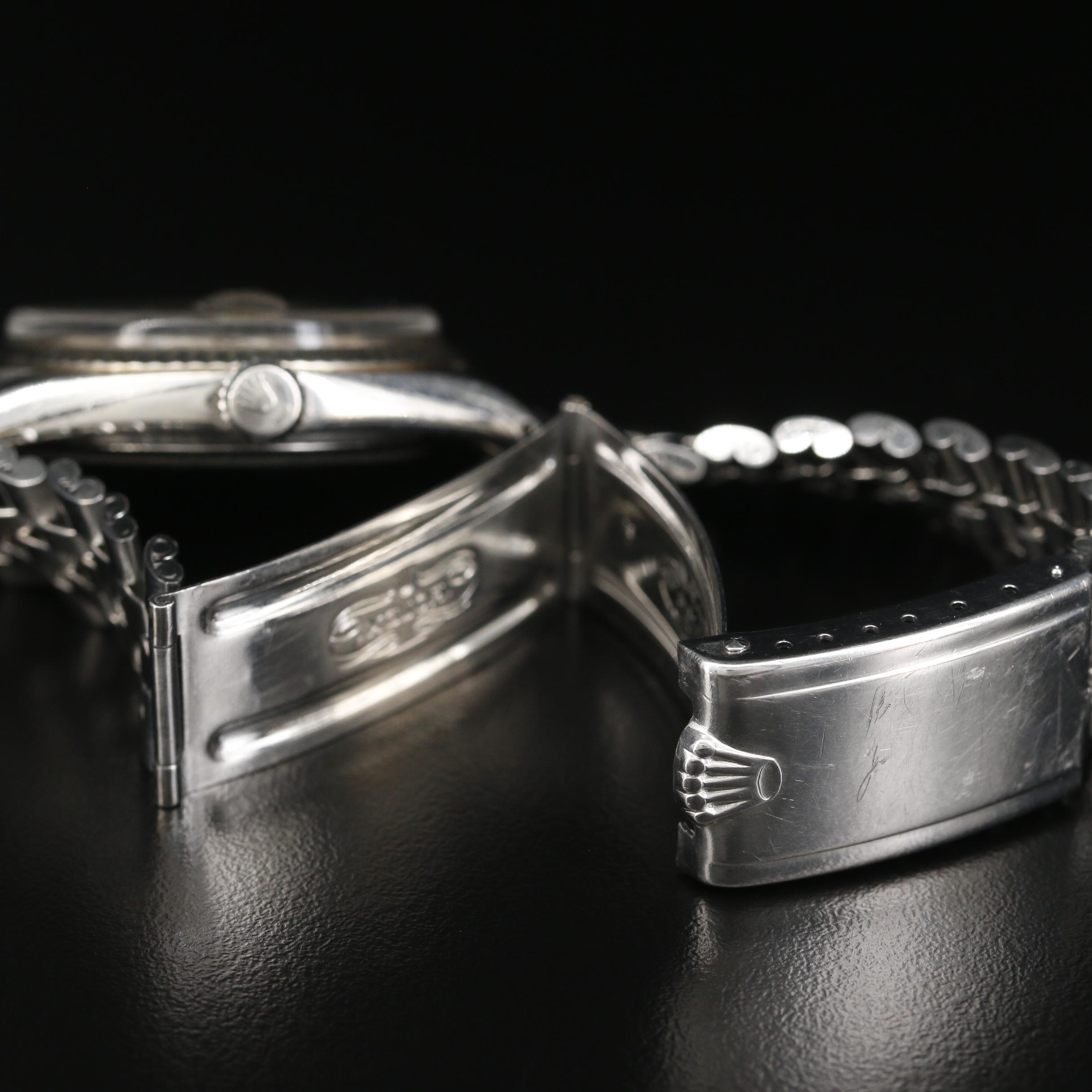 Rolex Datejust 1601 Pie Pan Dial Stainless Steel and 18K Gold Watch, 1968