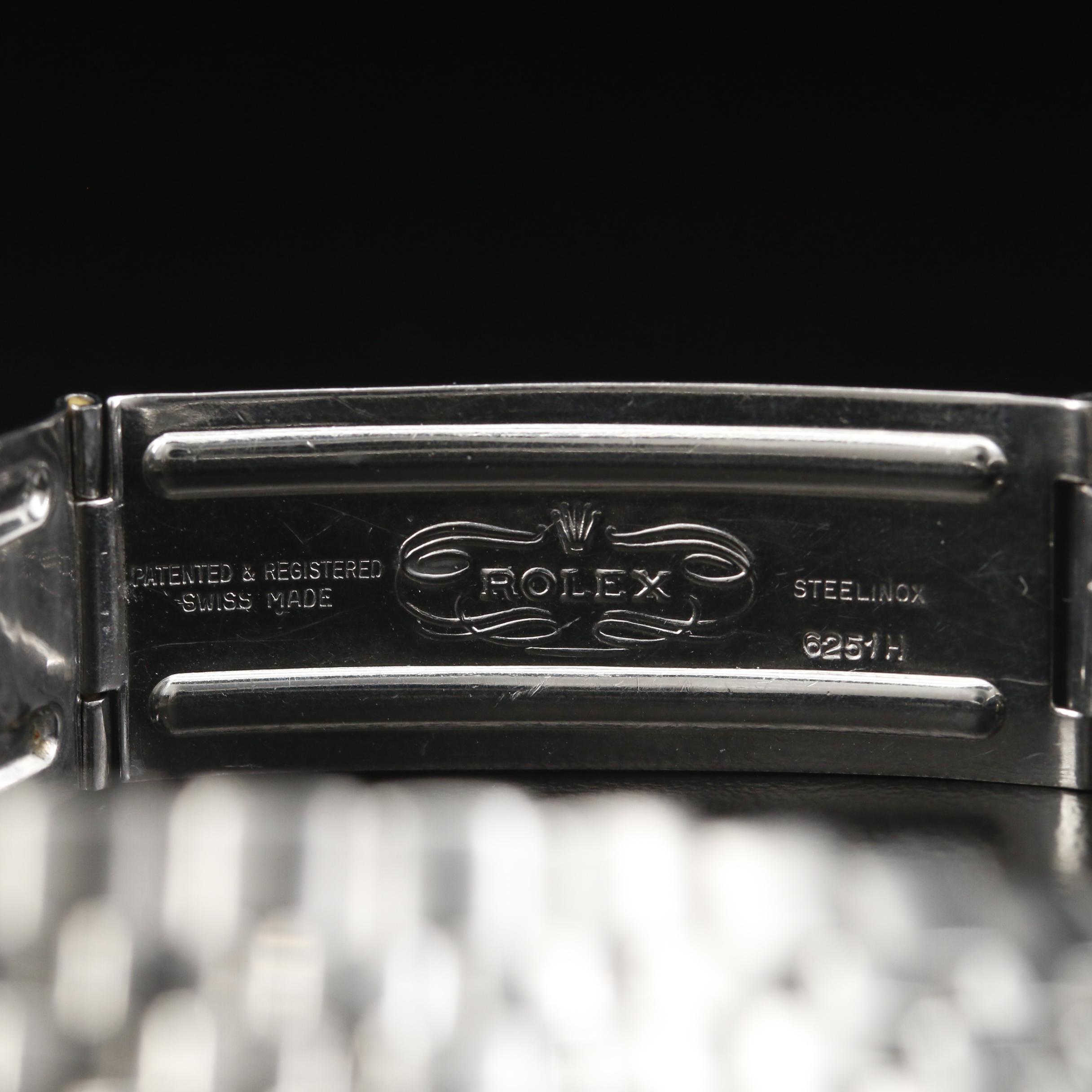 Rolex Datejust 1601 Pie Pan Dial Stainless Steel and 18K Gold Watch, 1968