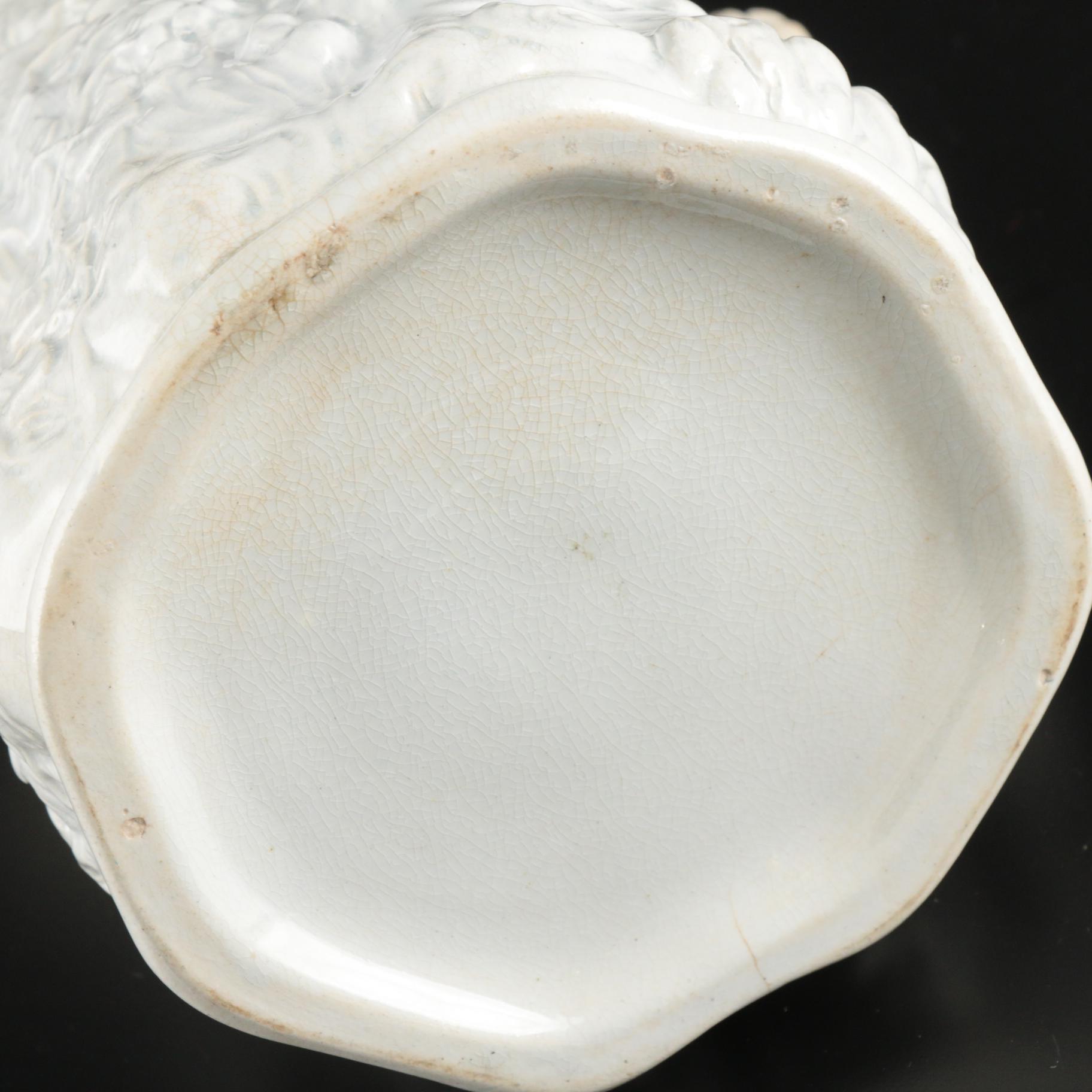 Thomas Booth Hanley Stoneware Syrup Pitcher, Mid to Late 19th Century