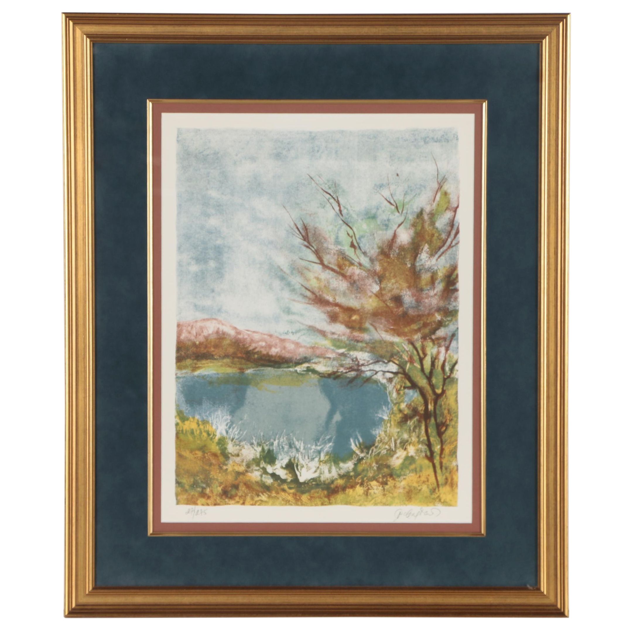 Pervez Captain Landscape Color Lithograph