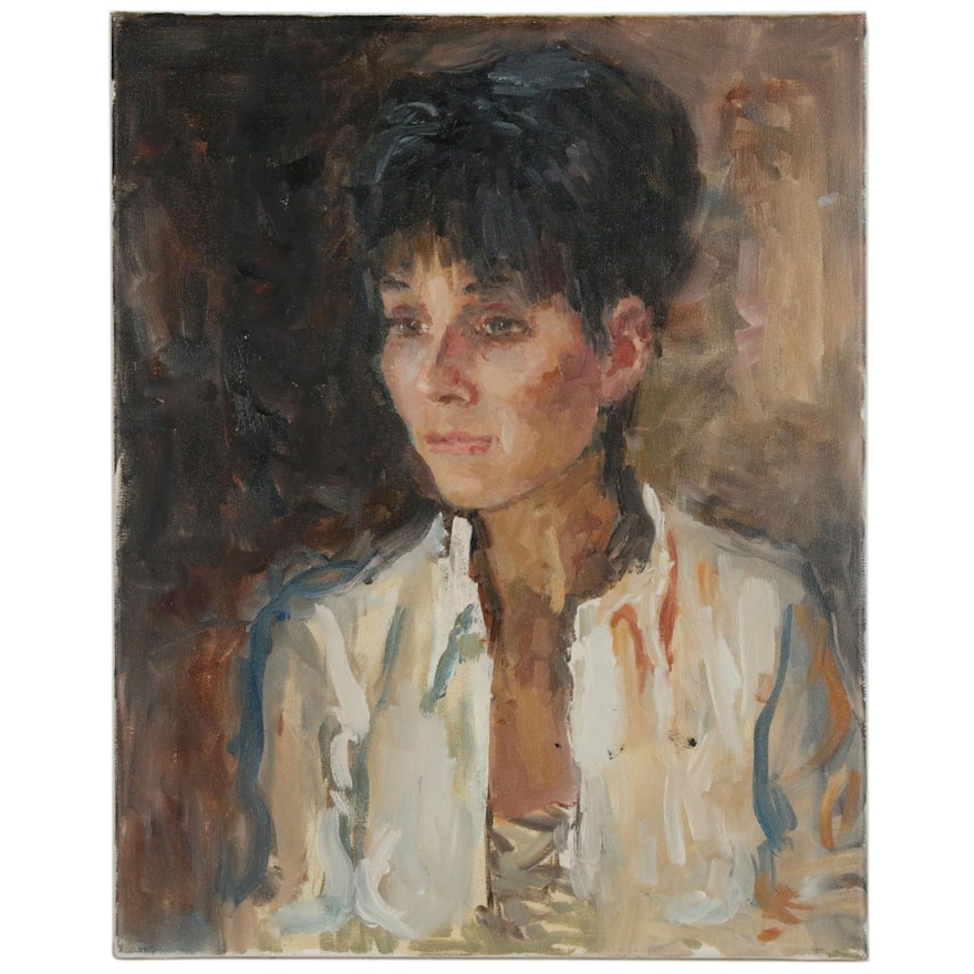 Murat Kaboulov Portrait Oil Painting, 21st Century