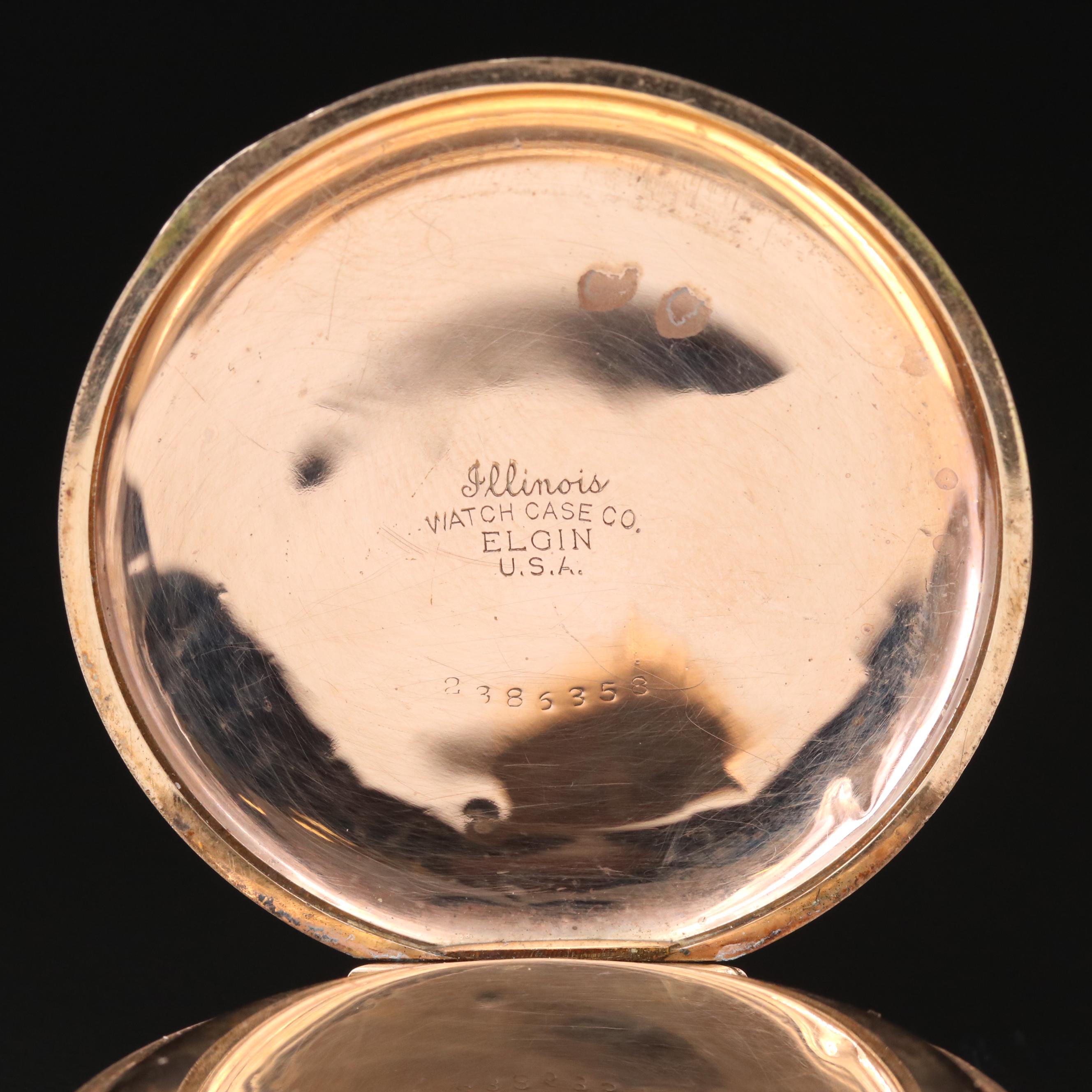 Antique Waltham Gold Filled Hunting Case Pocket Watch with Fob, 1904