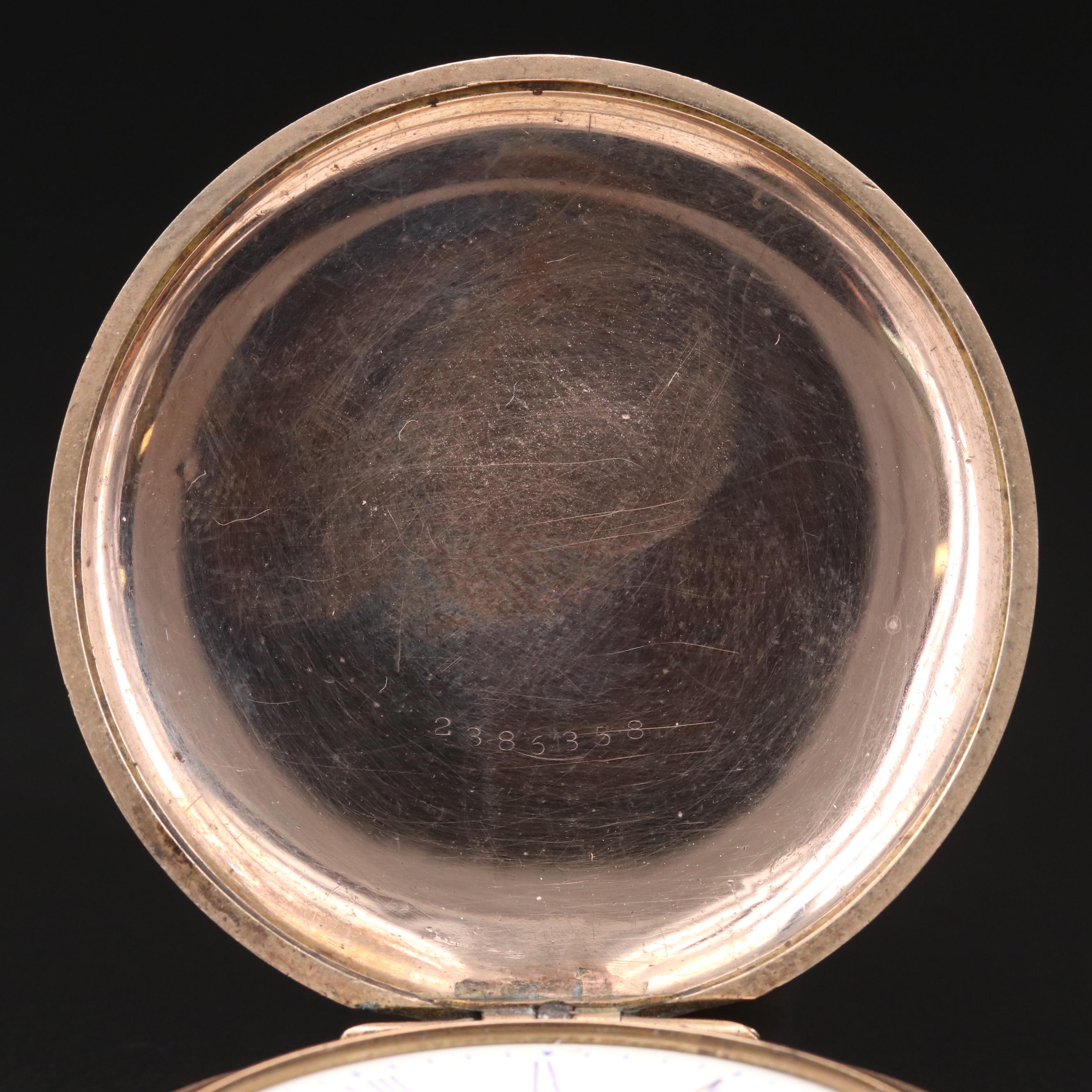 Antique Waltham Gold Filled Hunting Case Pocket Watch with Fob, 1904