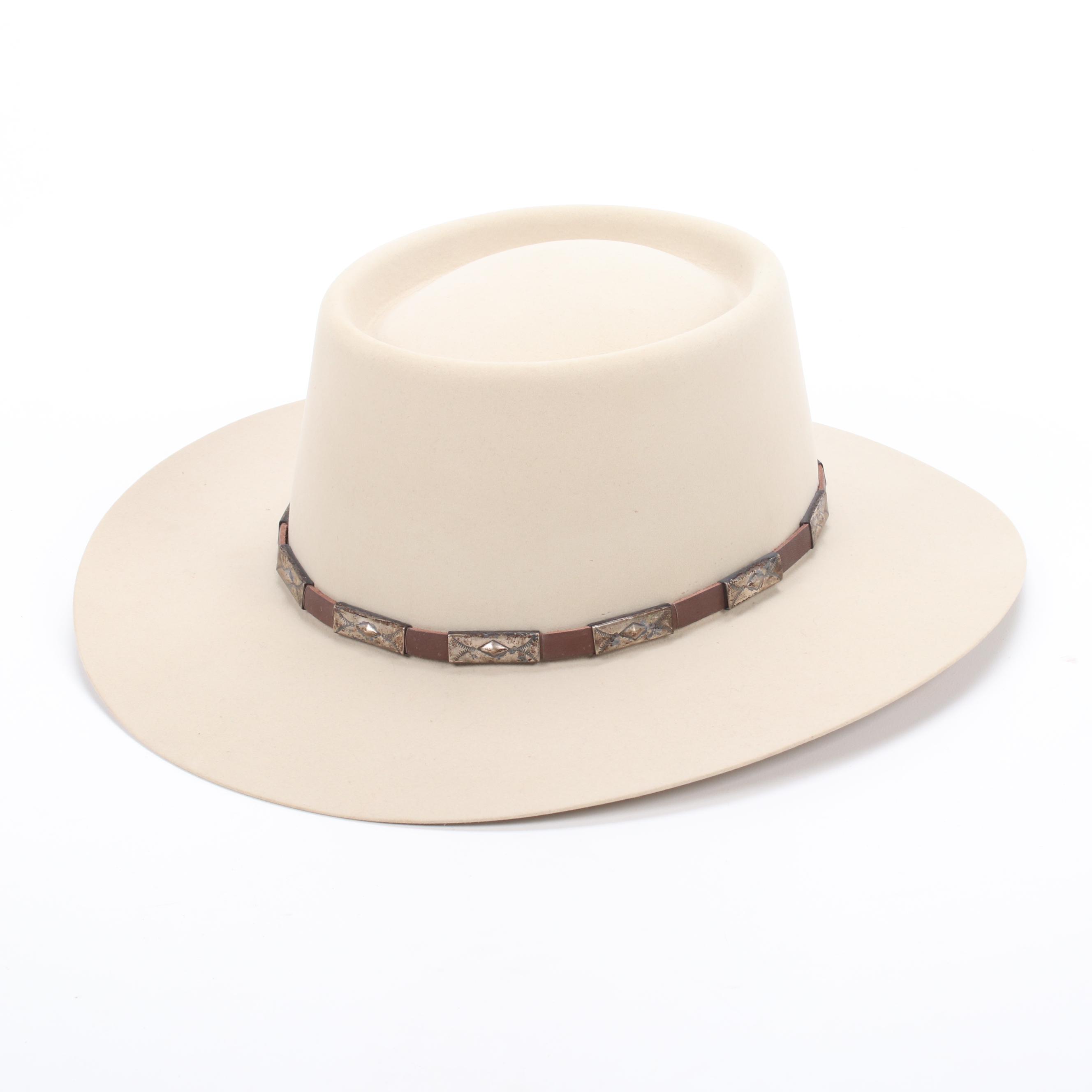 Stetson 10X Beaver Felt Brim Hat from Montecristi Custom Hat Works of Santa Fe