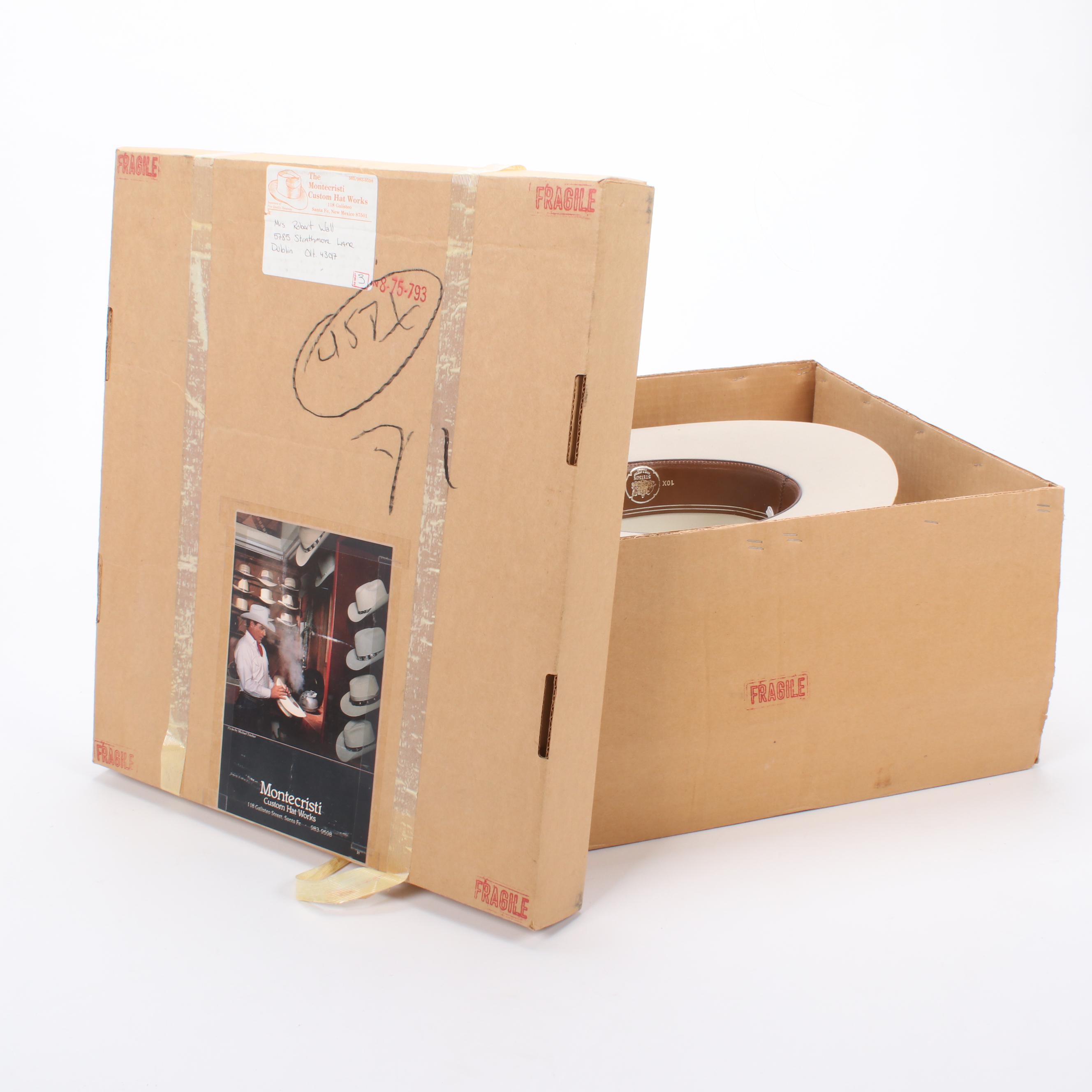 Stetson 10X Beaver Felt Brim Hat from Montecristi Custom Hat Works of Santa Fe