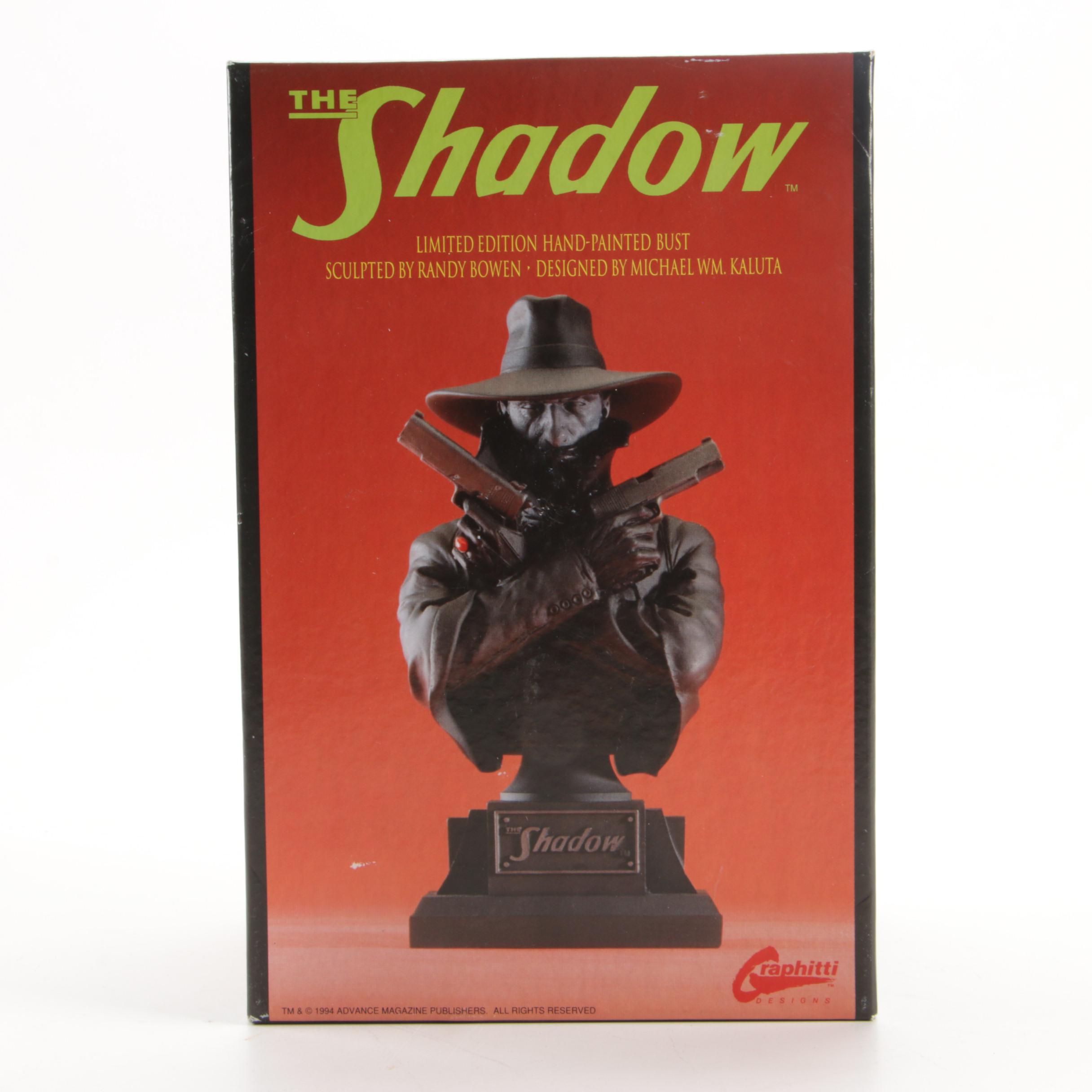 Graphitti Designs Limited Edition "The Shadow" Hand-Painted Bust, 1994