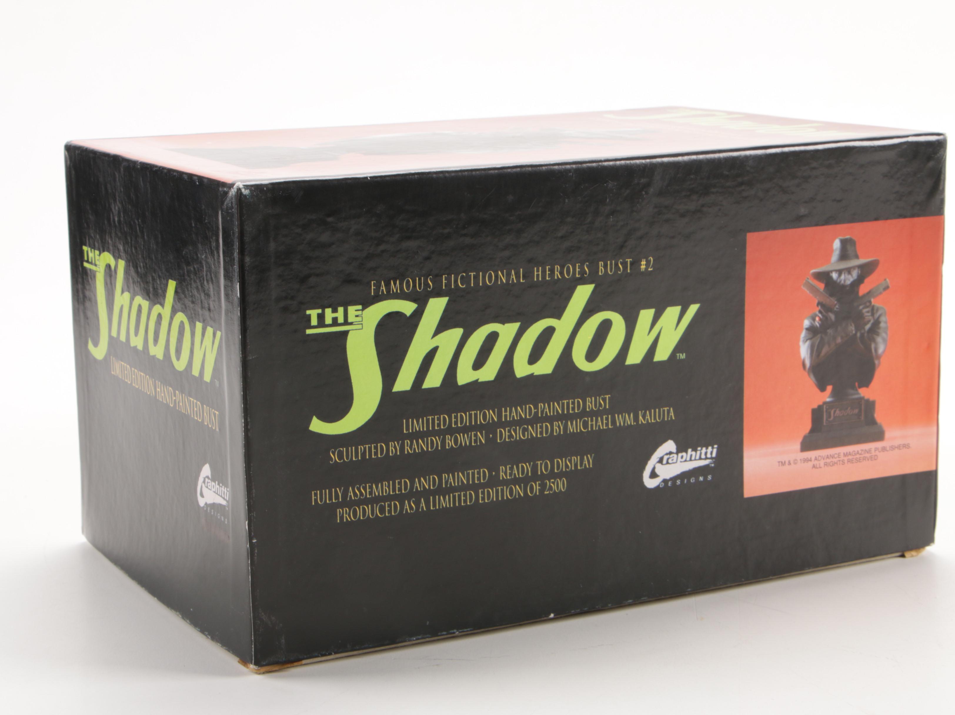 Graphitti Designs Limited Edition "The Shadow" Hand-Painted Bust, 1994
