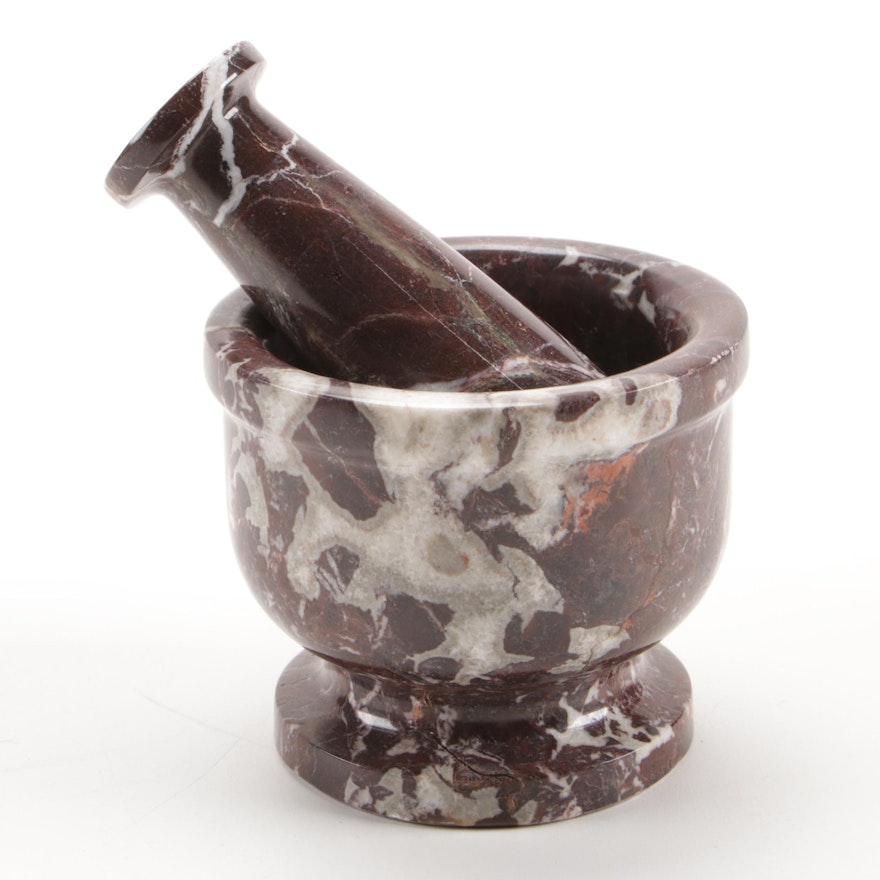 Marble Mortar and Pestle