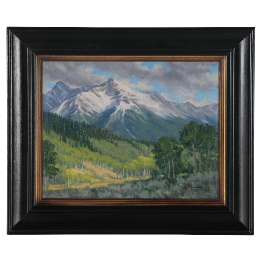 Tom Lockhart Plein Air Landscape Oil Painting "Summer's Arrival", 2004