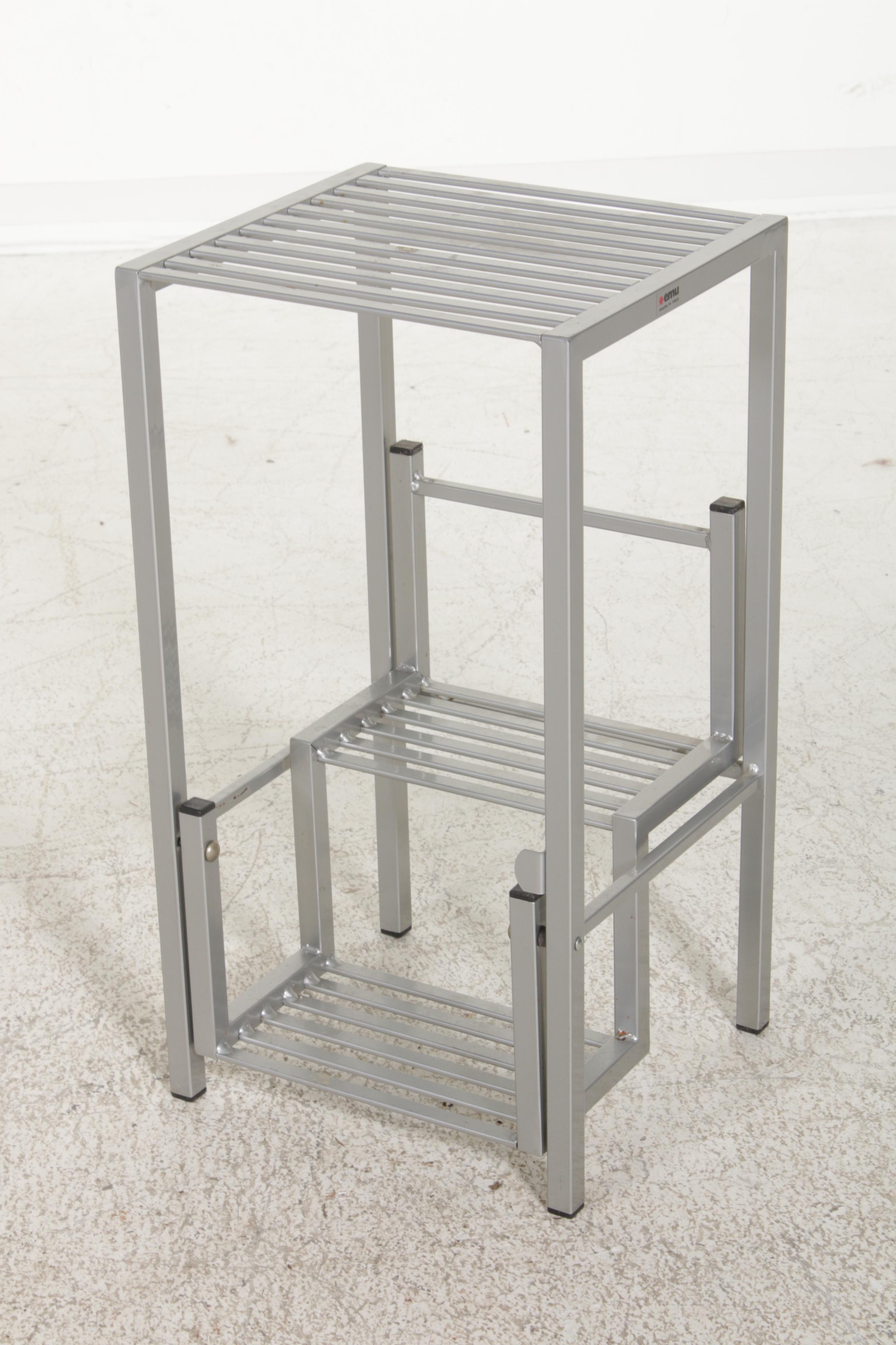 Emu for Smith & Hawken Bistro Table, Chair, and Plant Stand, Made in Italy