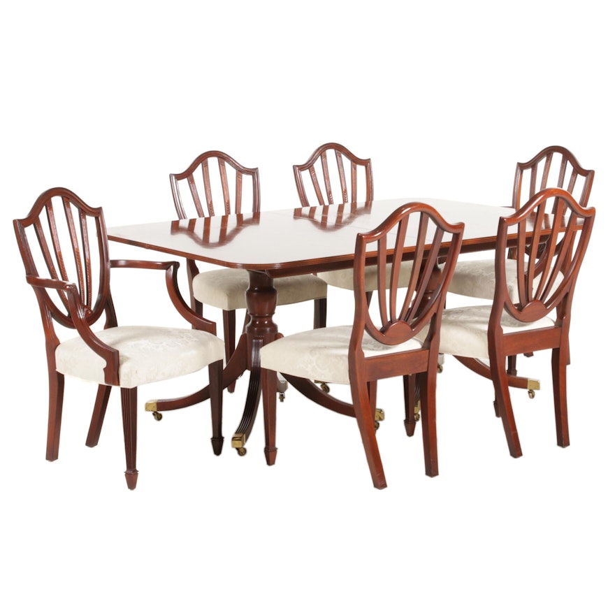 Baker Furniture "Historic Charleston" Dining Table and Chairs