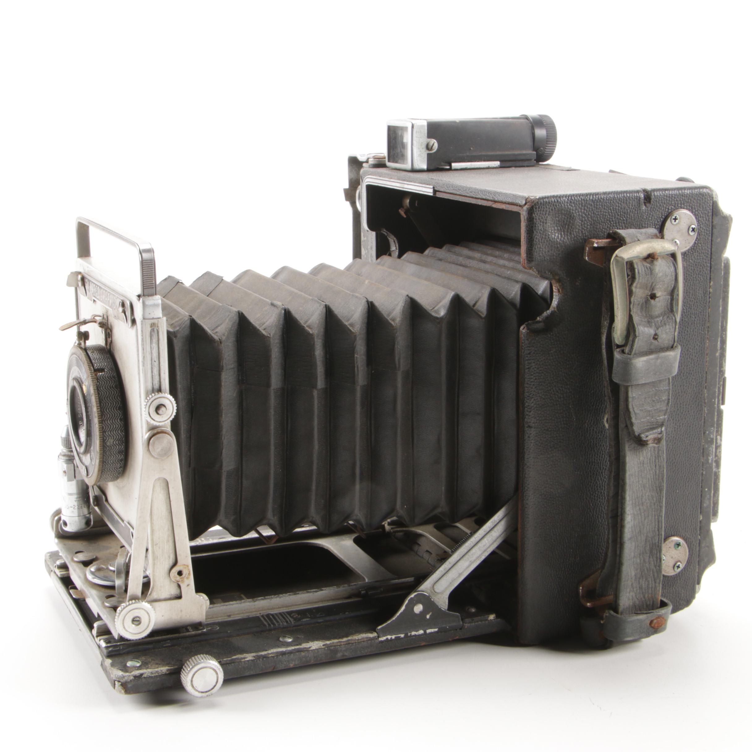 Graflex Speed Graphic Medium Format Folding Camera, Mid-20th Century