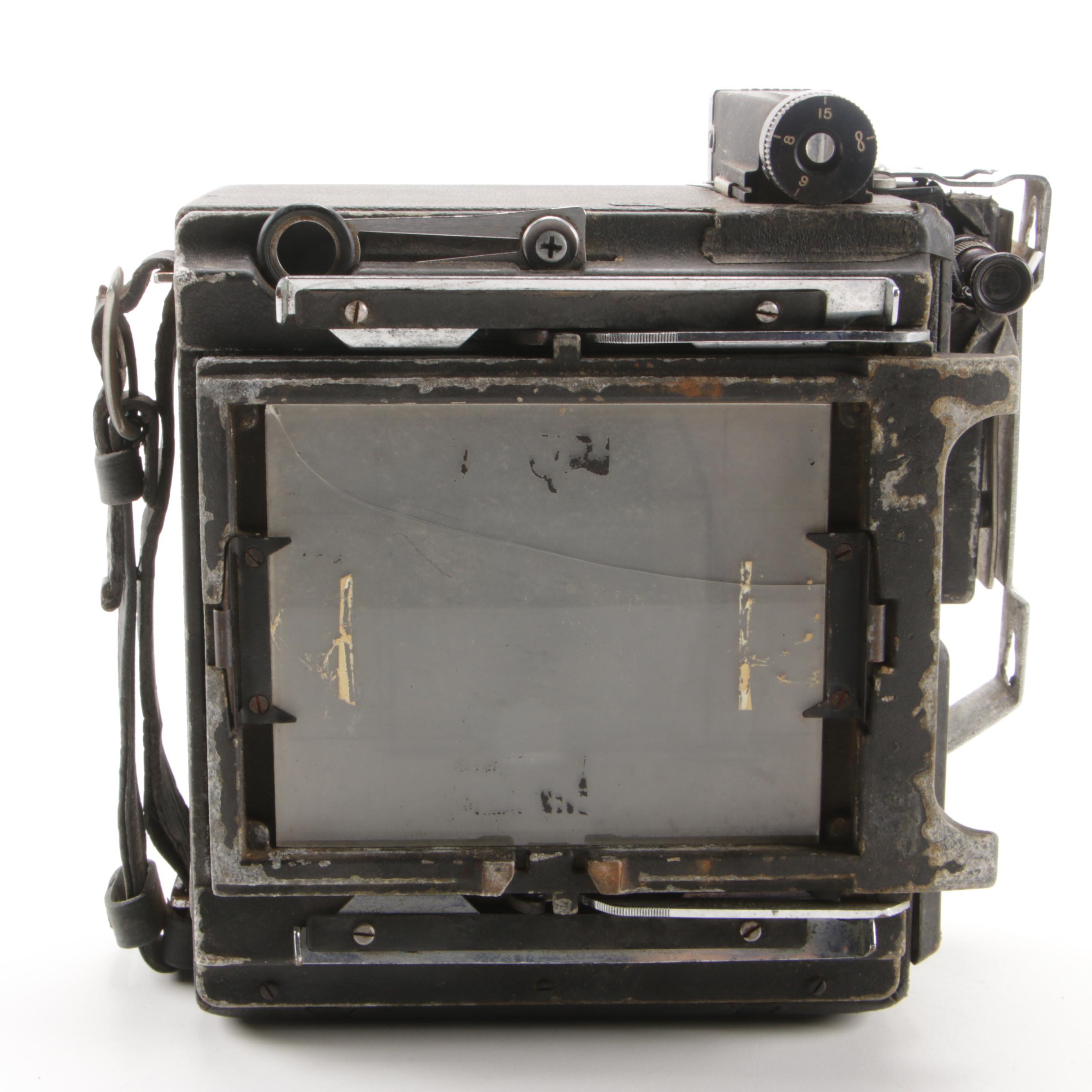 Graflex Speed Graphic Medium Format Folding Camera, Mid-20th Century