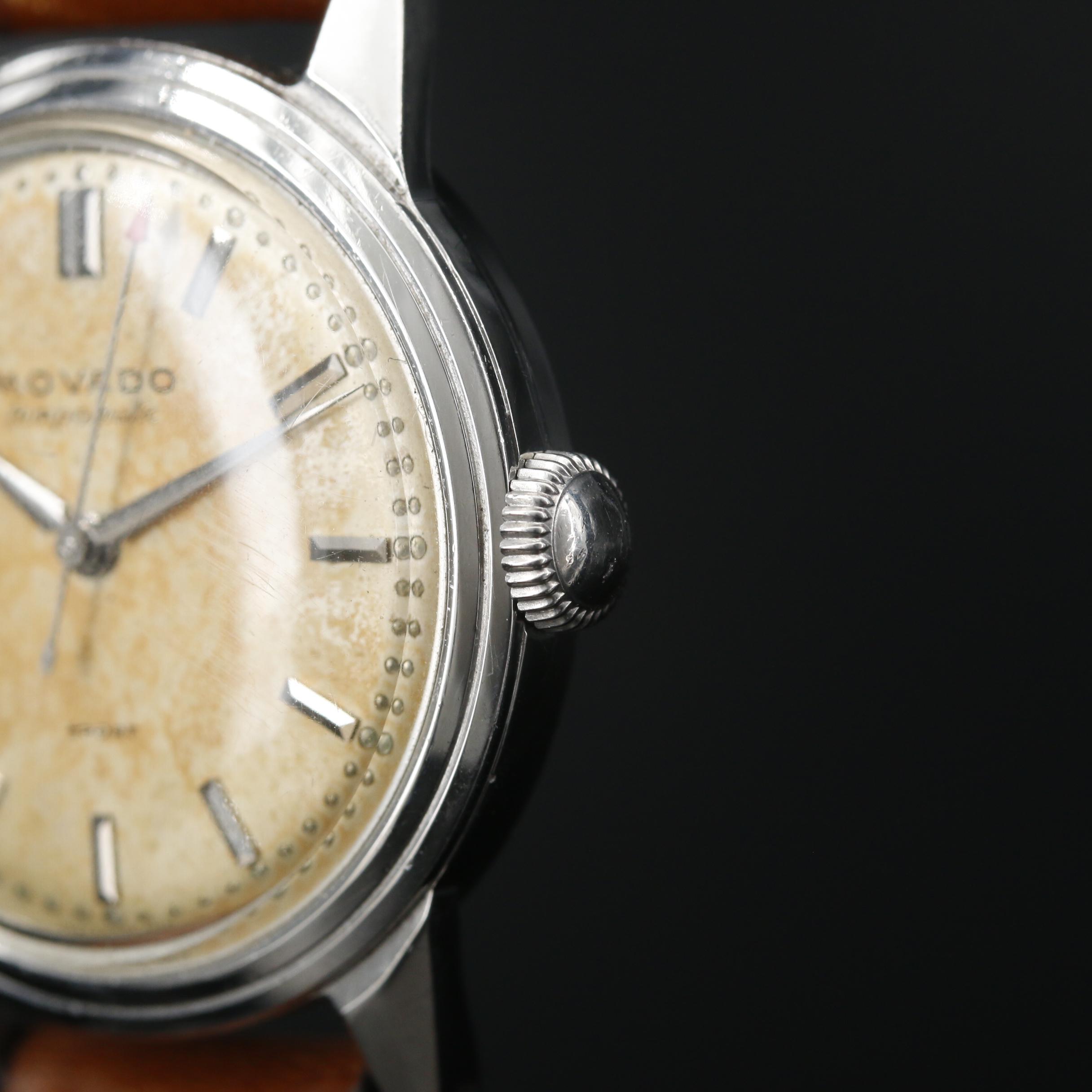 Movado Tempomatic Sport Stainless Steel Watch, Vintage