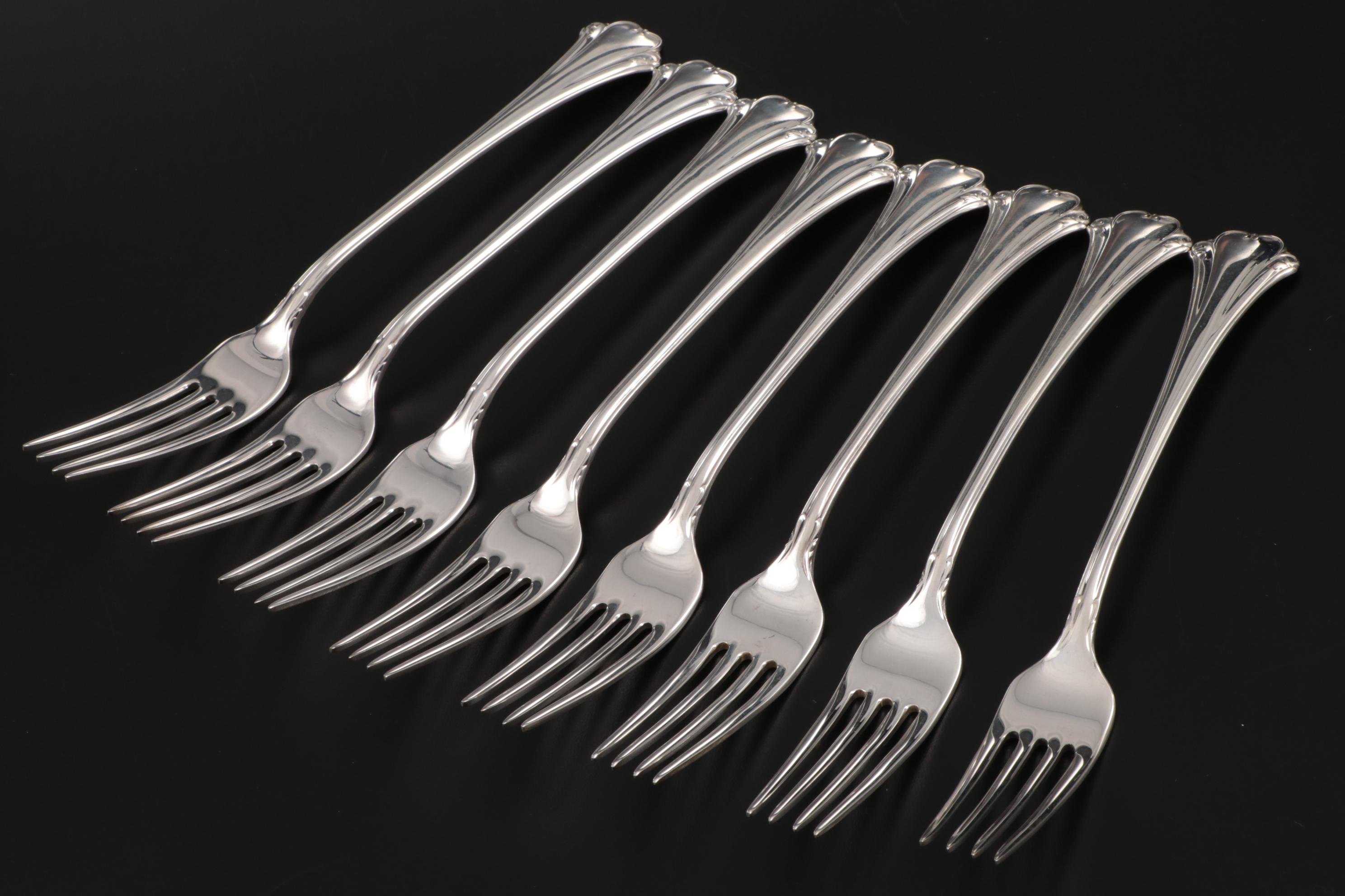 Reed & Barton "English Chippendale" Sterling Silver Flatware and Serveware