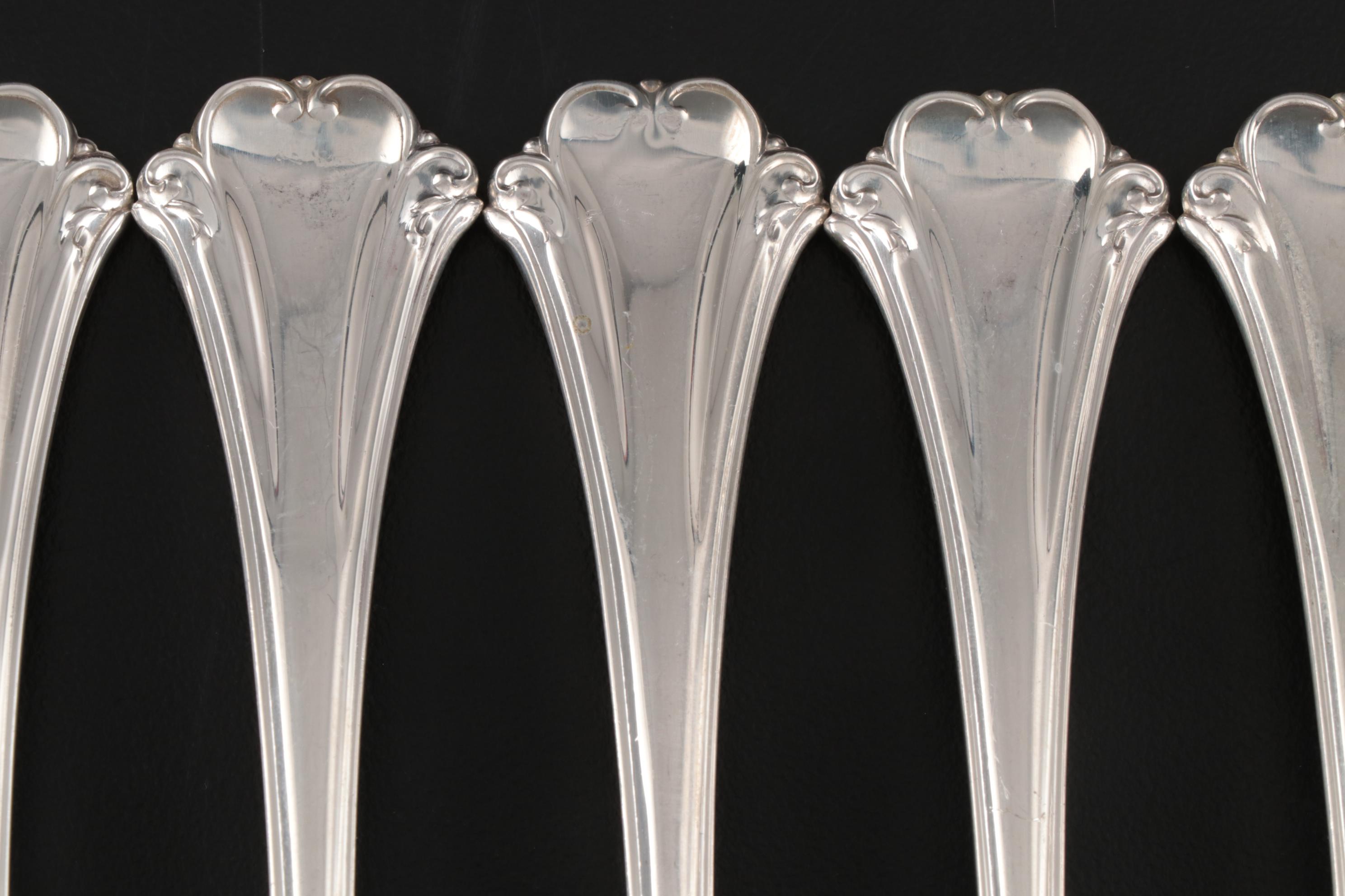 Reed & Barton "English Chippendale" Sterling Silver Flatware and Serveware