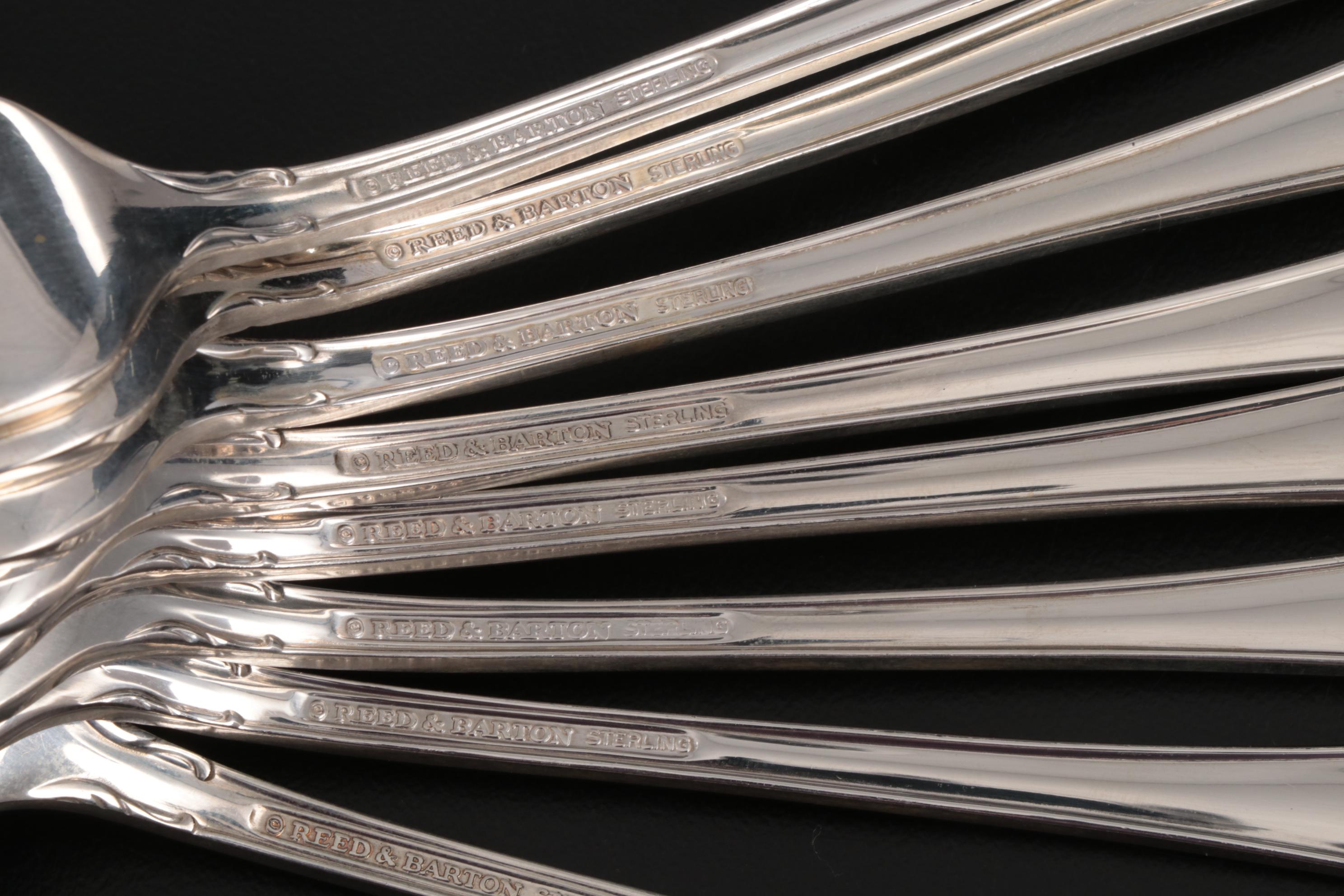 Reed & Barton "English Chippendale" Sterling Silver Flatware and Serveware