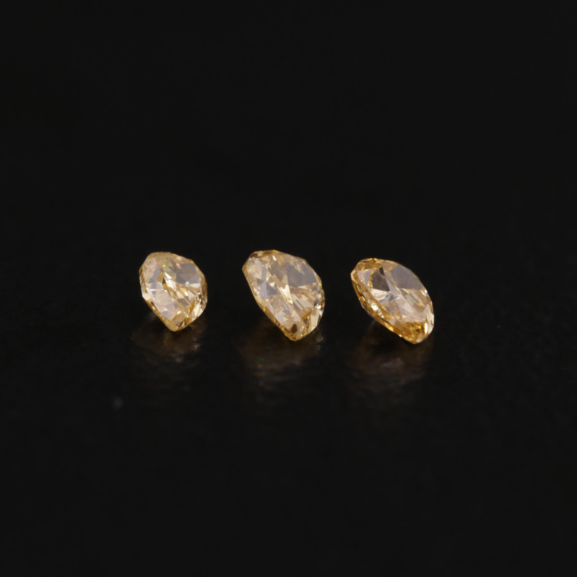 Loose 0.20 CTW Yellow Diamonds