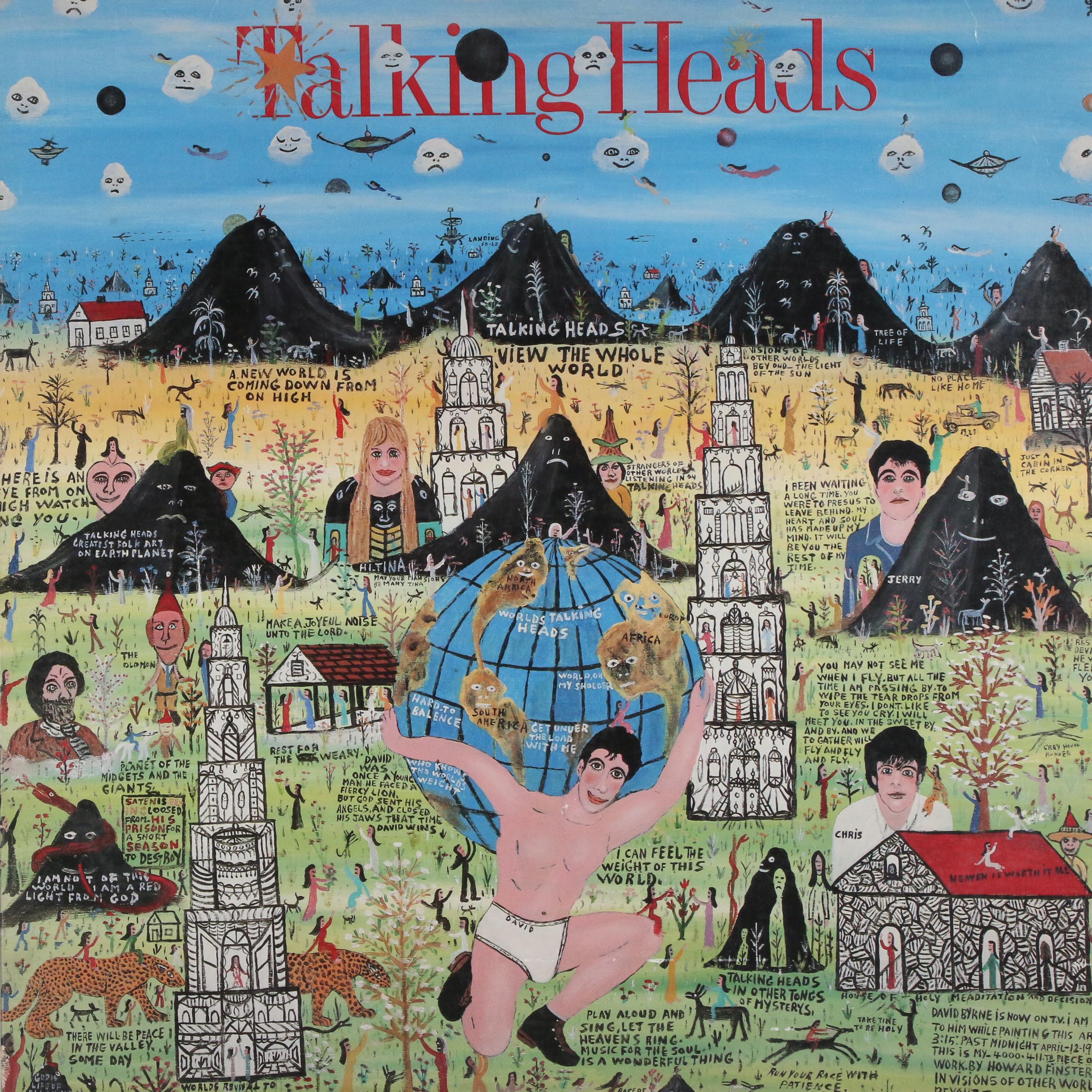 Howard Finster Designed Talking Heads Record Album "Little Creatures", 1985