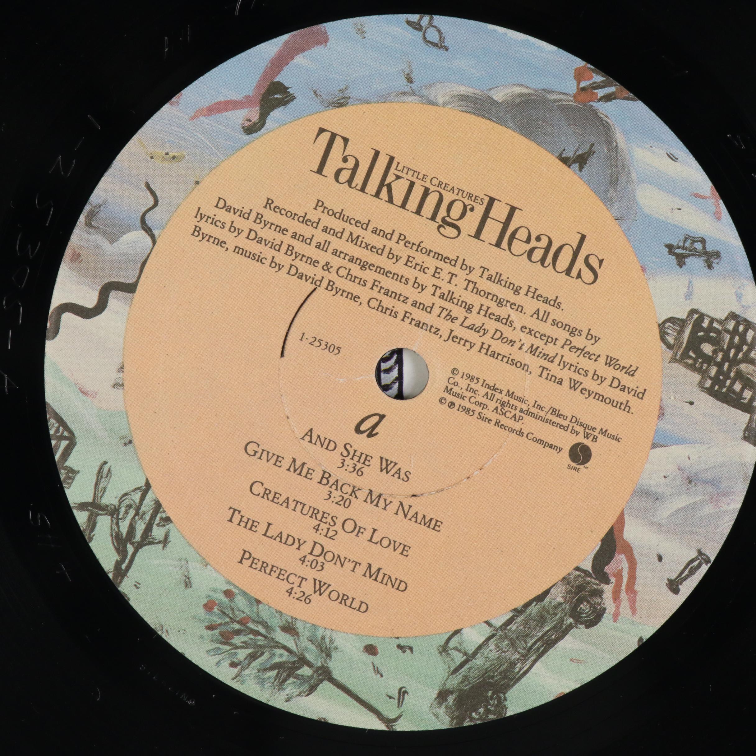 Howard Finster Designed Talking Heads Record Album "Little Creatures", 1985