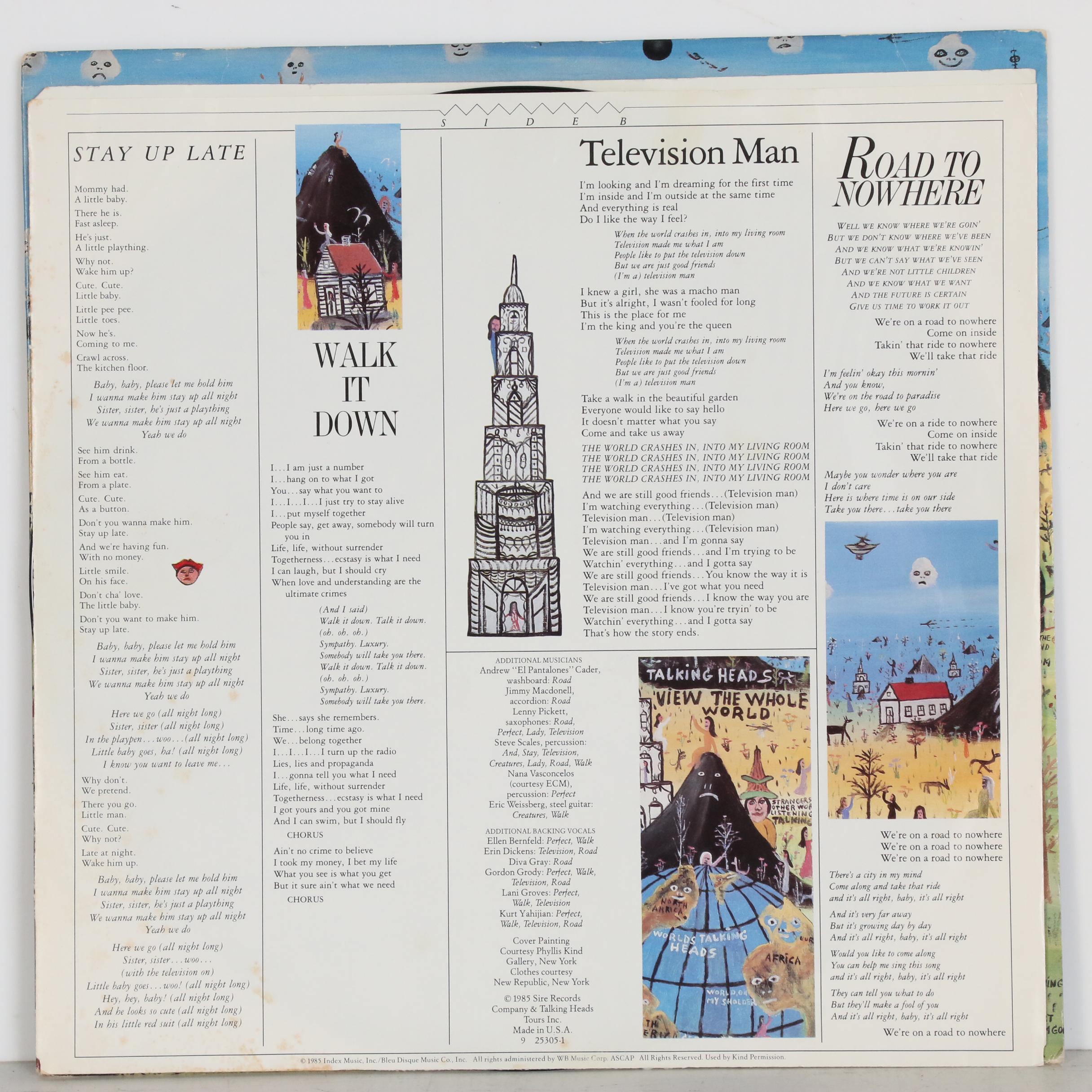 Howard Finster Designed Talking Heads Record Album "Little Creatures", 1985